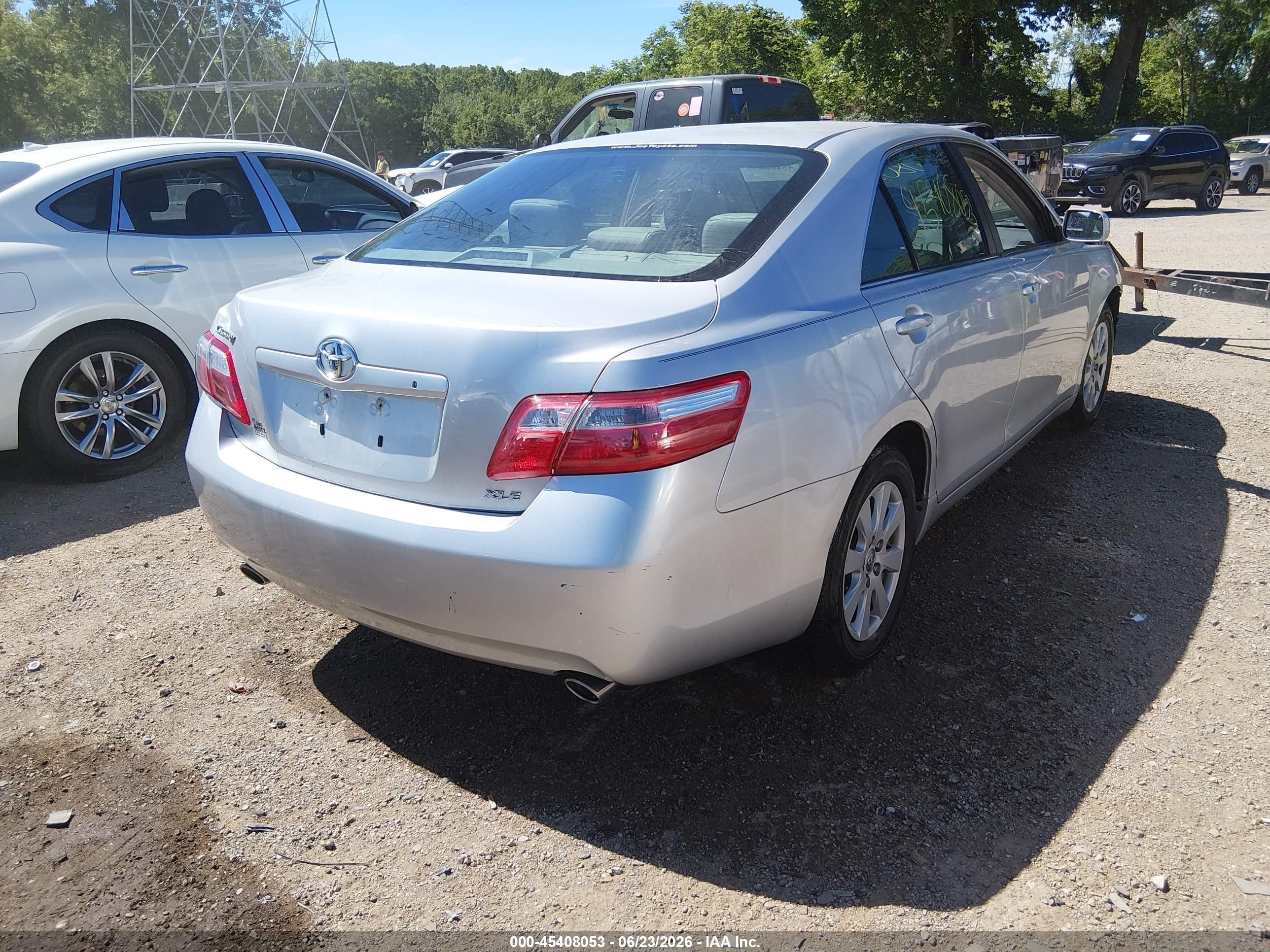 2009 Toyota Camry Xle V6 Silver vin: 4T1BK46K99U073694