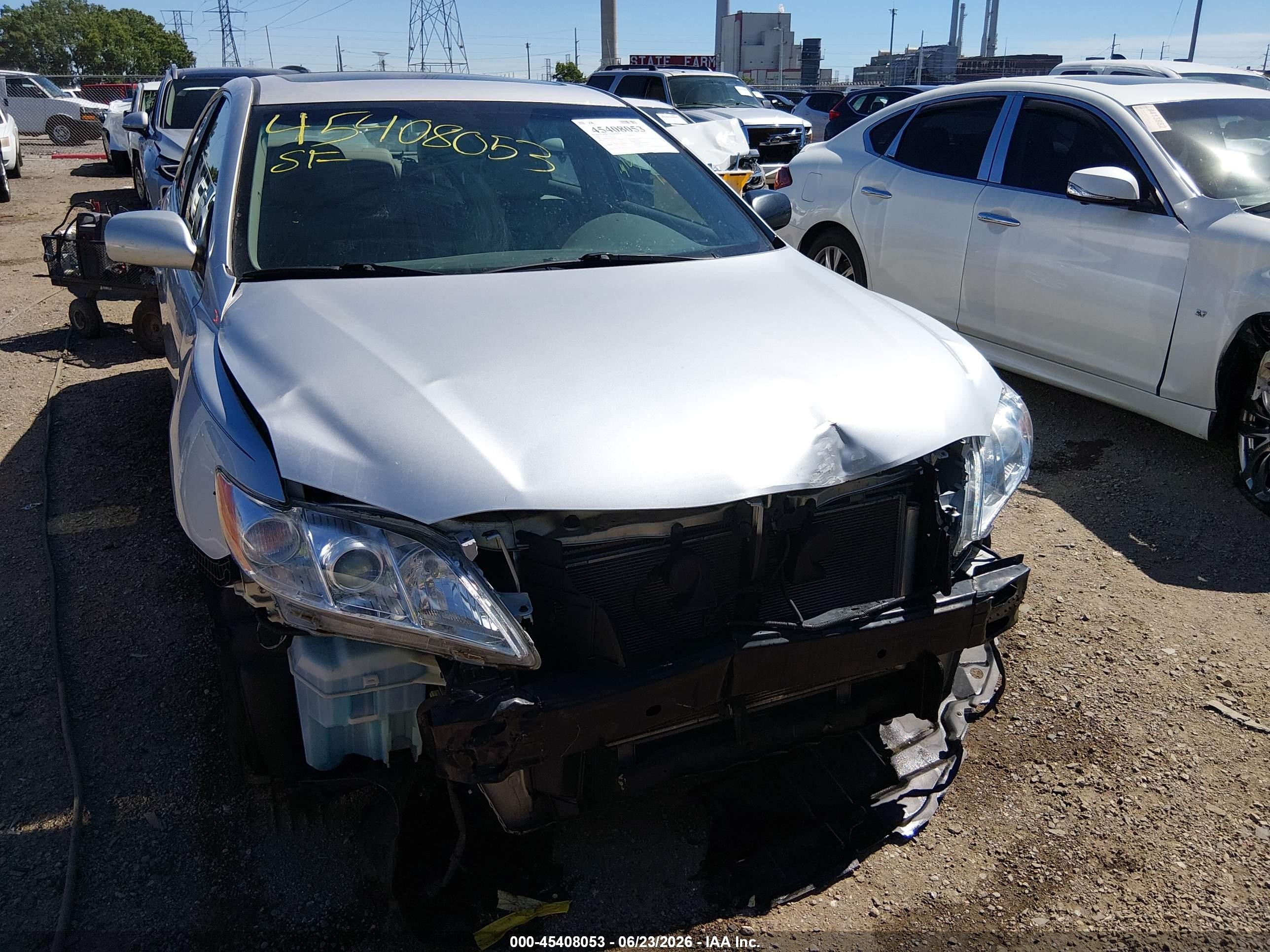2009 Toyota Camry Xle V6 Silver vin: 4T1BK46K99U073694
