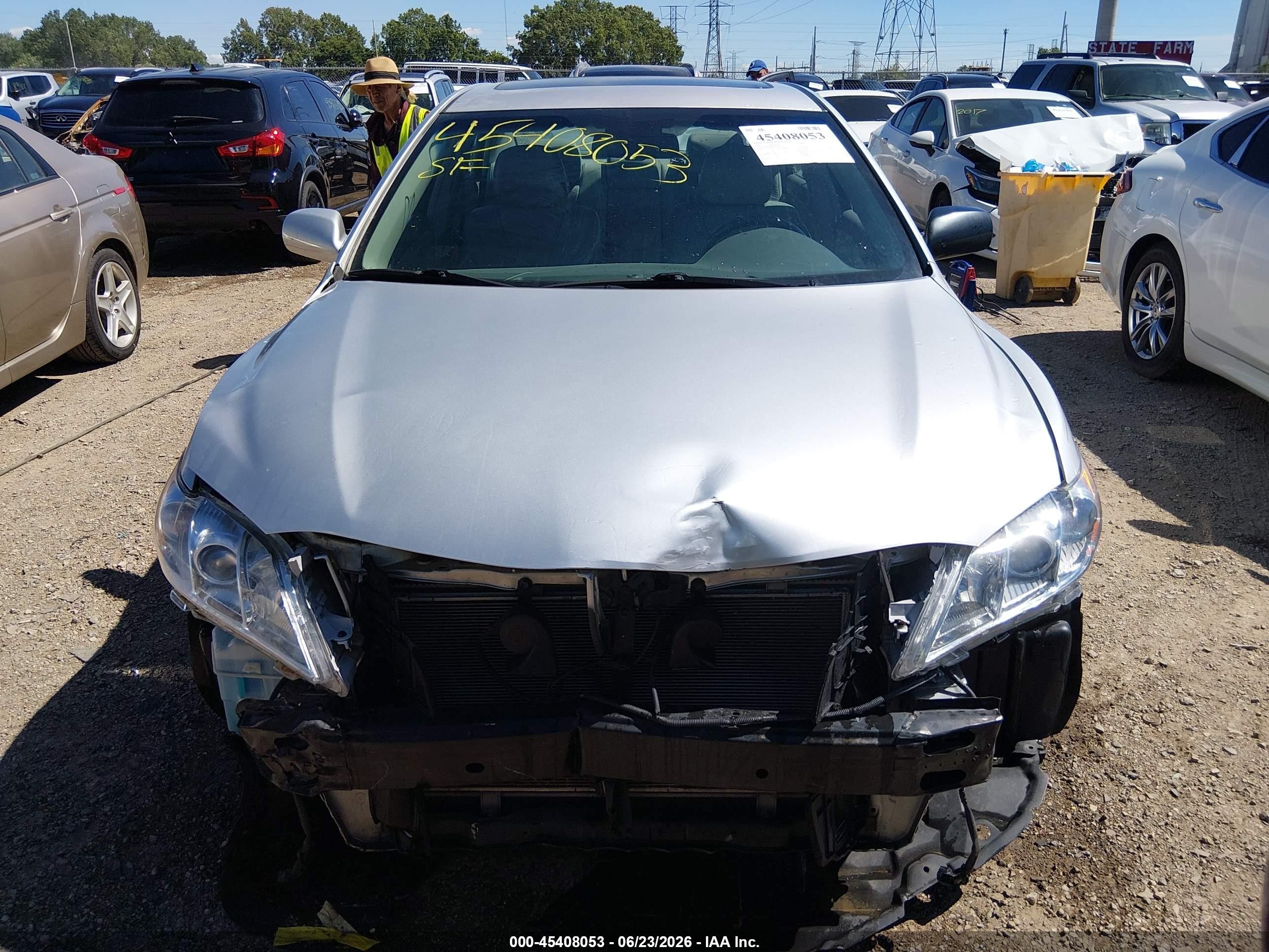 2009 Toyota Camry Xle V6 Silver vin: 4T1BK46K99U073694
