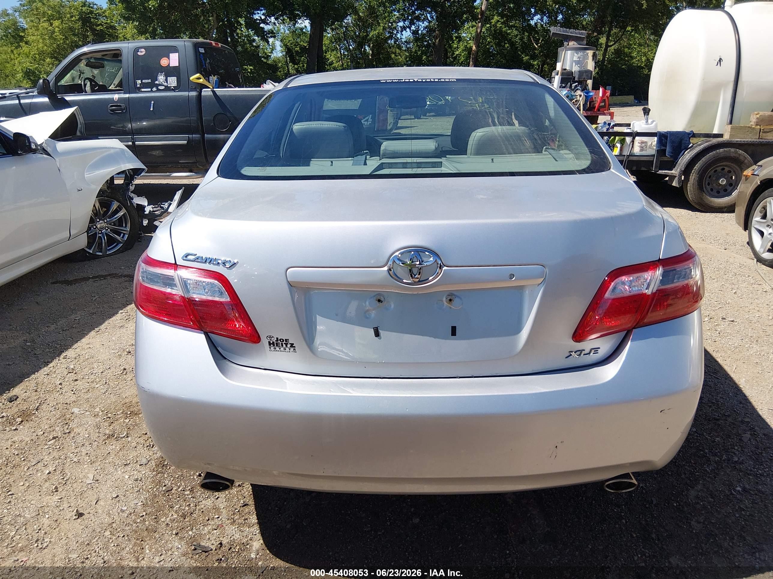 2009 Toyota Camry Xle V6 Silver vin: 4T1BK46K99U073694