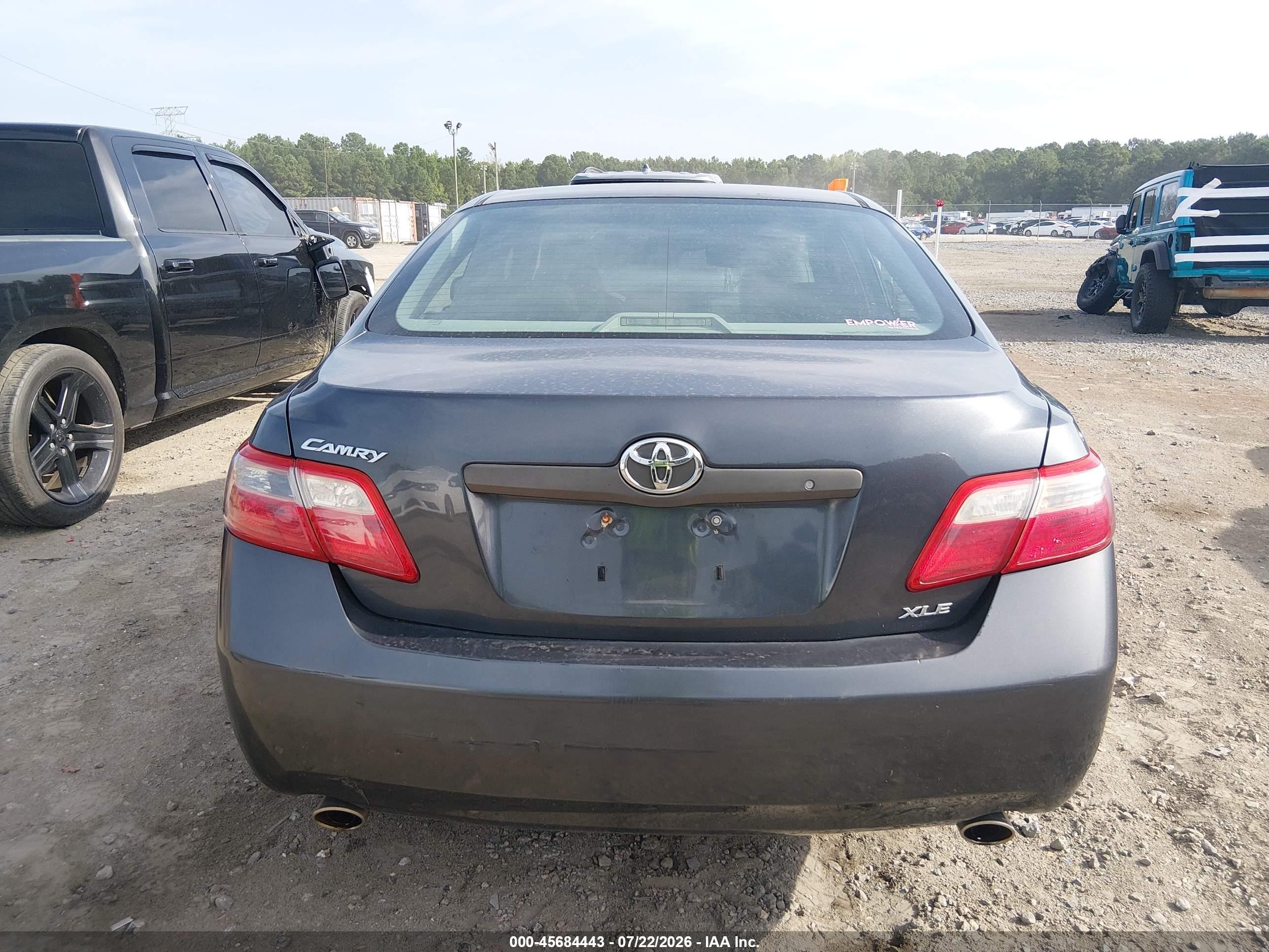 2009 Toyota Camry Xle V6 Black vin: 4T1BK46K99U078264