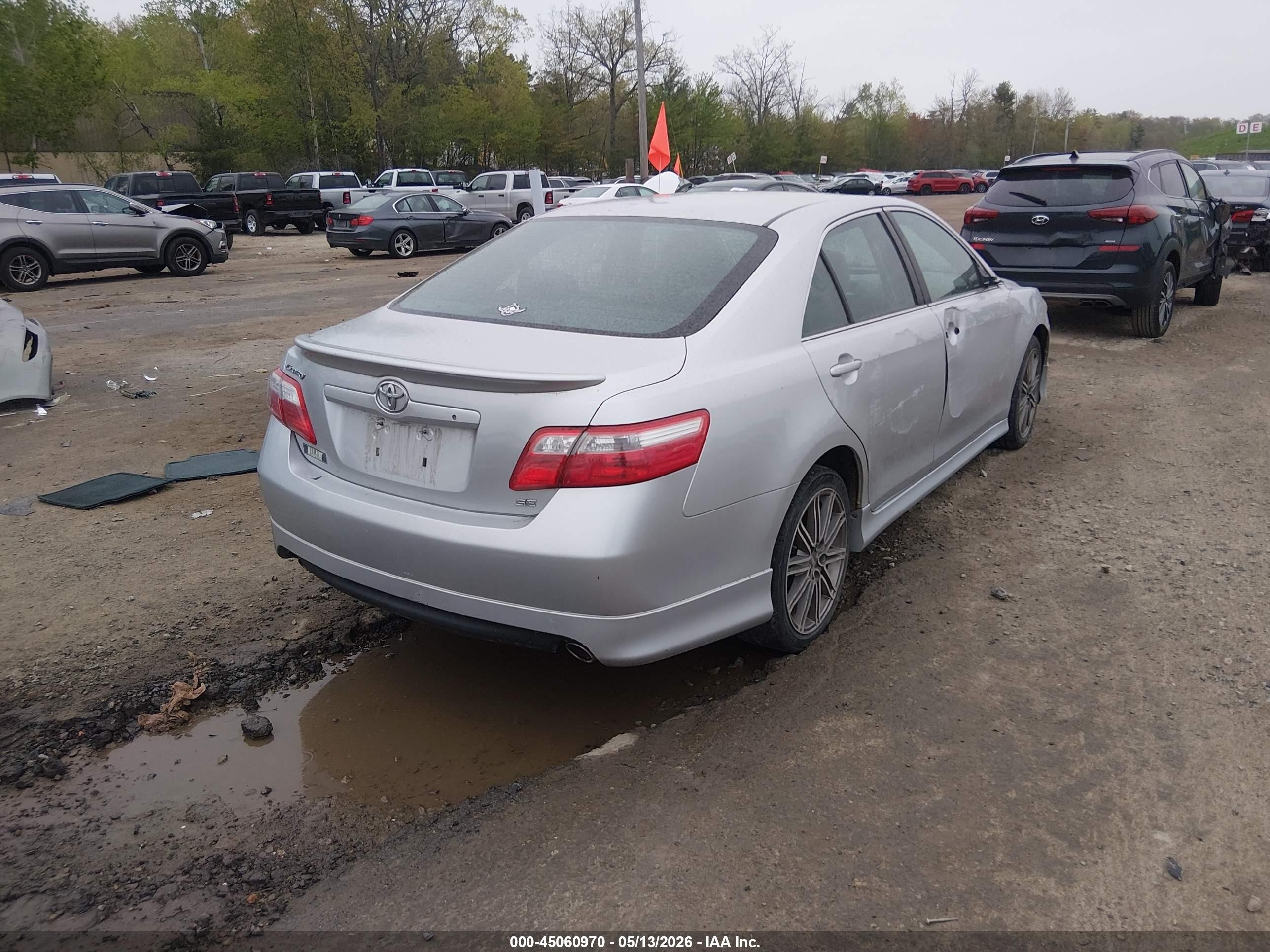 2009 Toyota Camry Se V6 Silver vin: 4T1BK46K99U078491