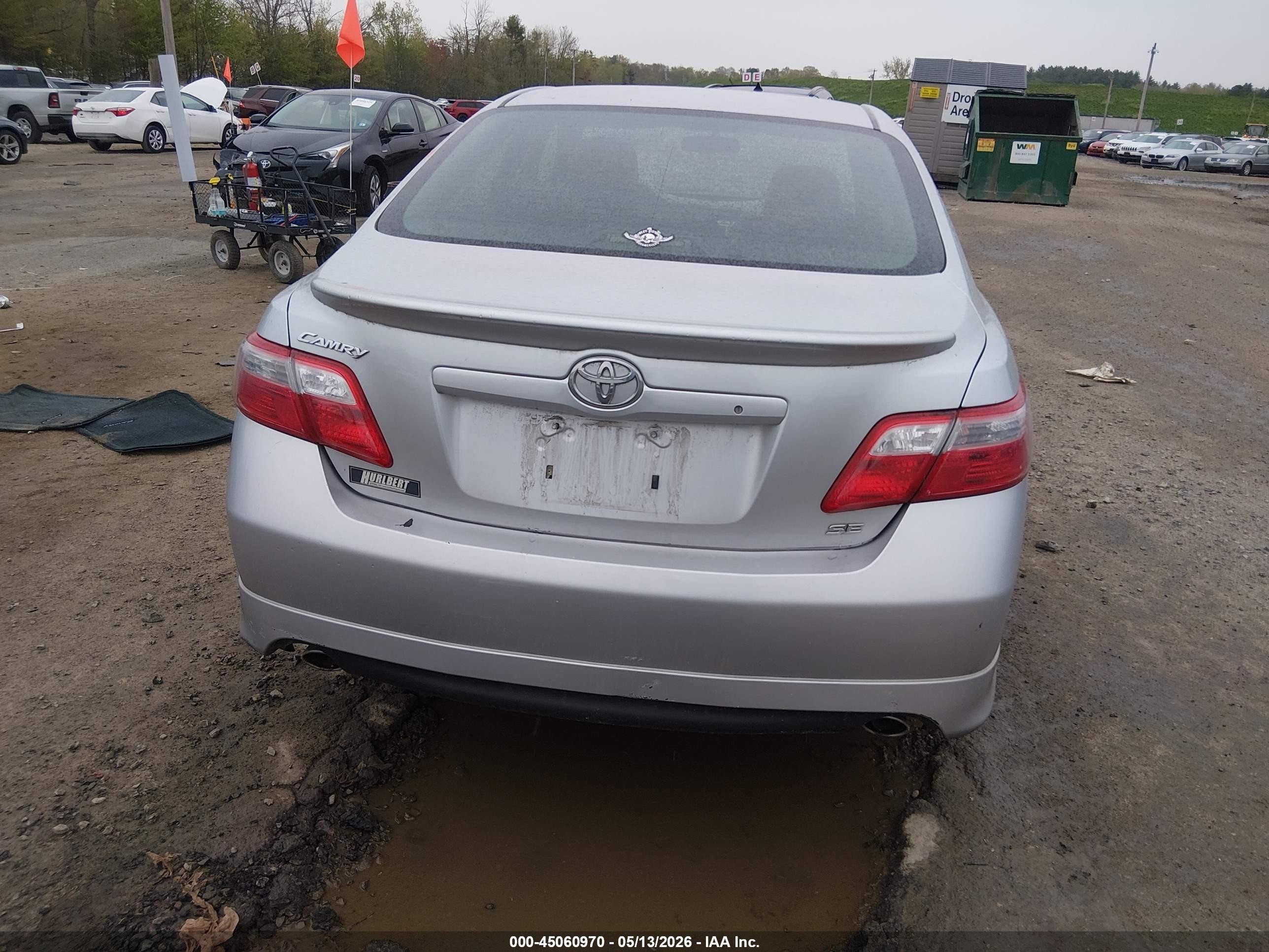 2009 Toyota Camry Se V6 Silver vin: 4T1BK46K99U078491