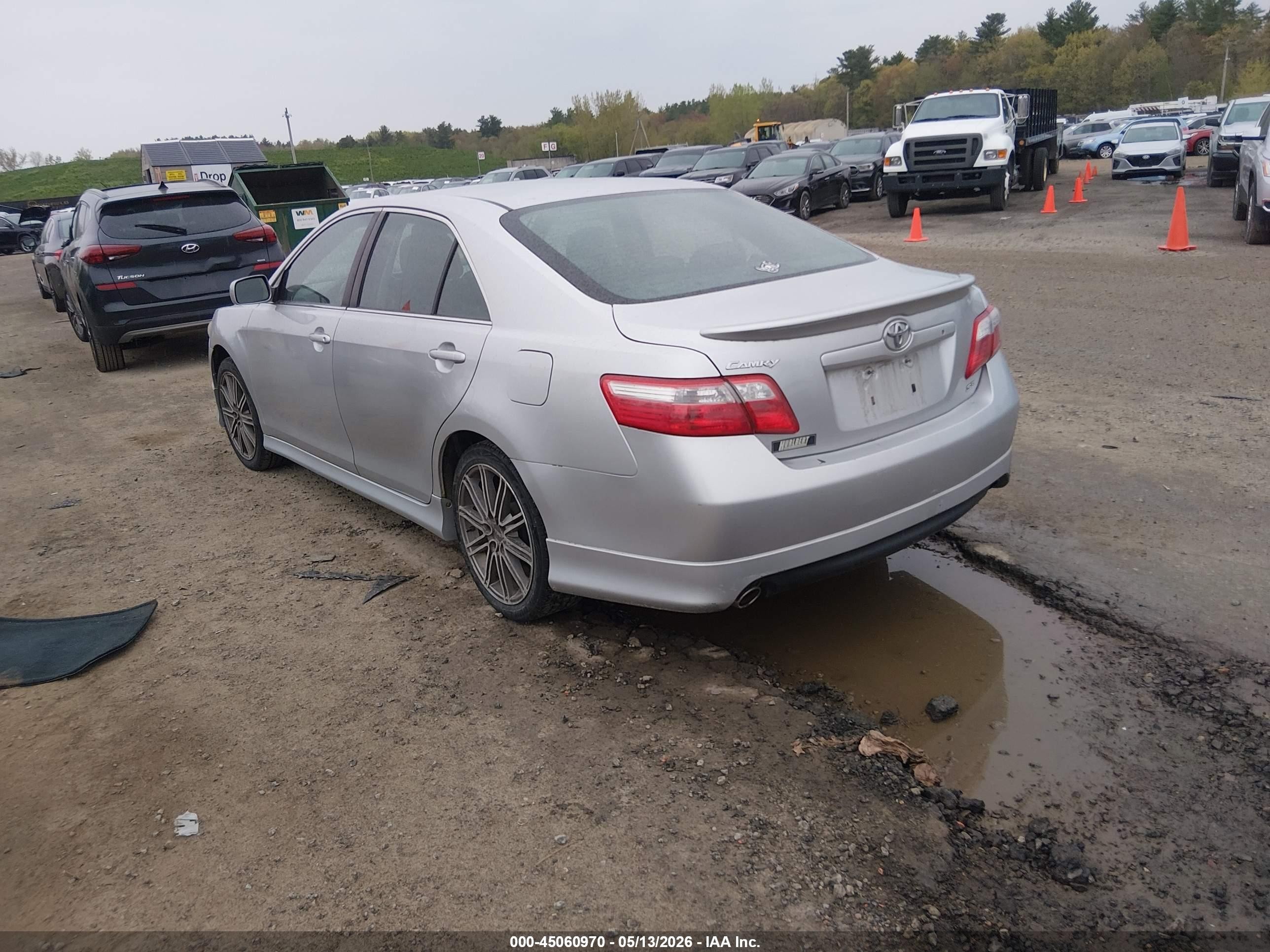 2009 Toyota Camry Se V6 Silver vin: 4T1BK46K99U078491