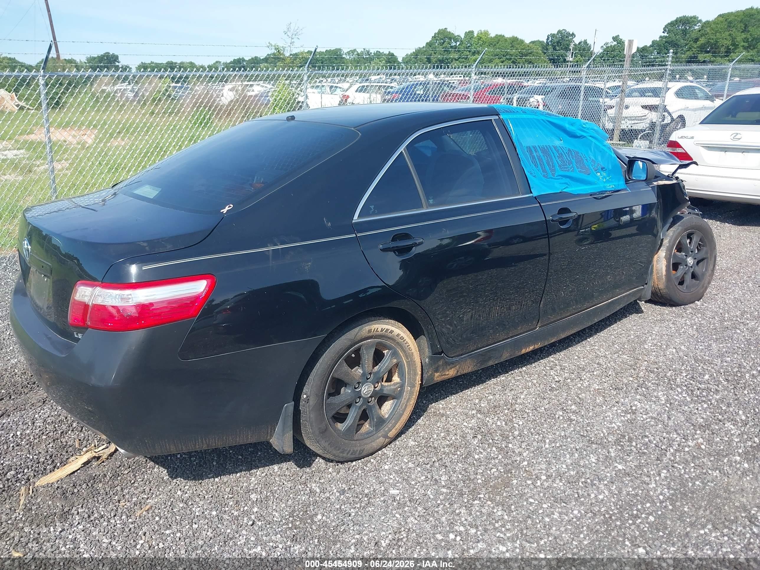 2009 Toyota Camry Le V6 Black vin: 4T1BK46K99U081102