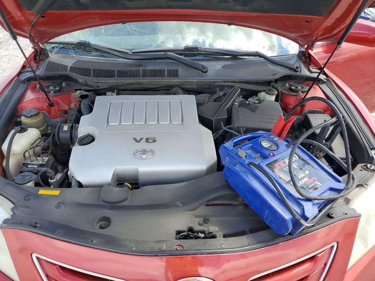 2009 Toyota Camry Xle V6 Red vin: 4T1BK46K99U093301
