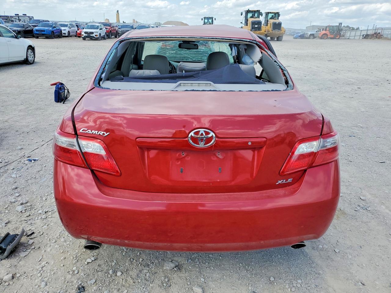 2009 Toyota Camry Xle V6 Red vin: 4T1BK46K99U093301