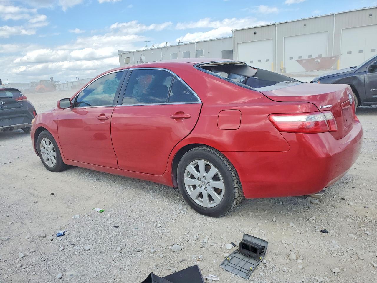 2009 Toyota Camry Xle V6 Red vin: 4T1BK46K99U093301