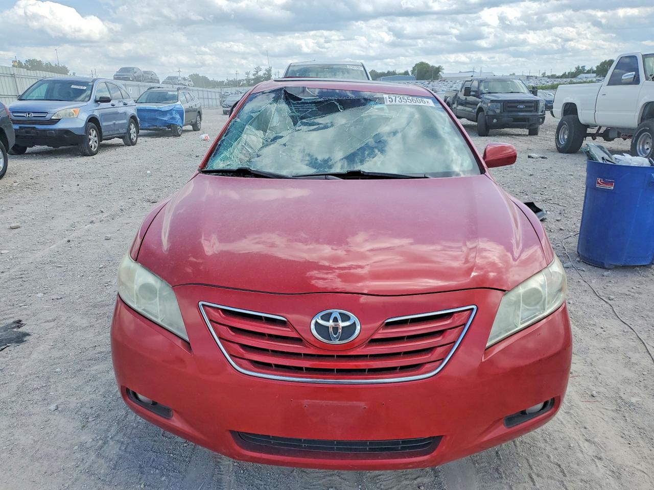 2009 Toyota Camry Xle V6 Red vin: 4T1BK46K99U093301