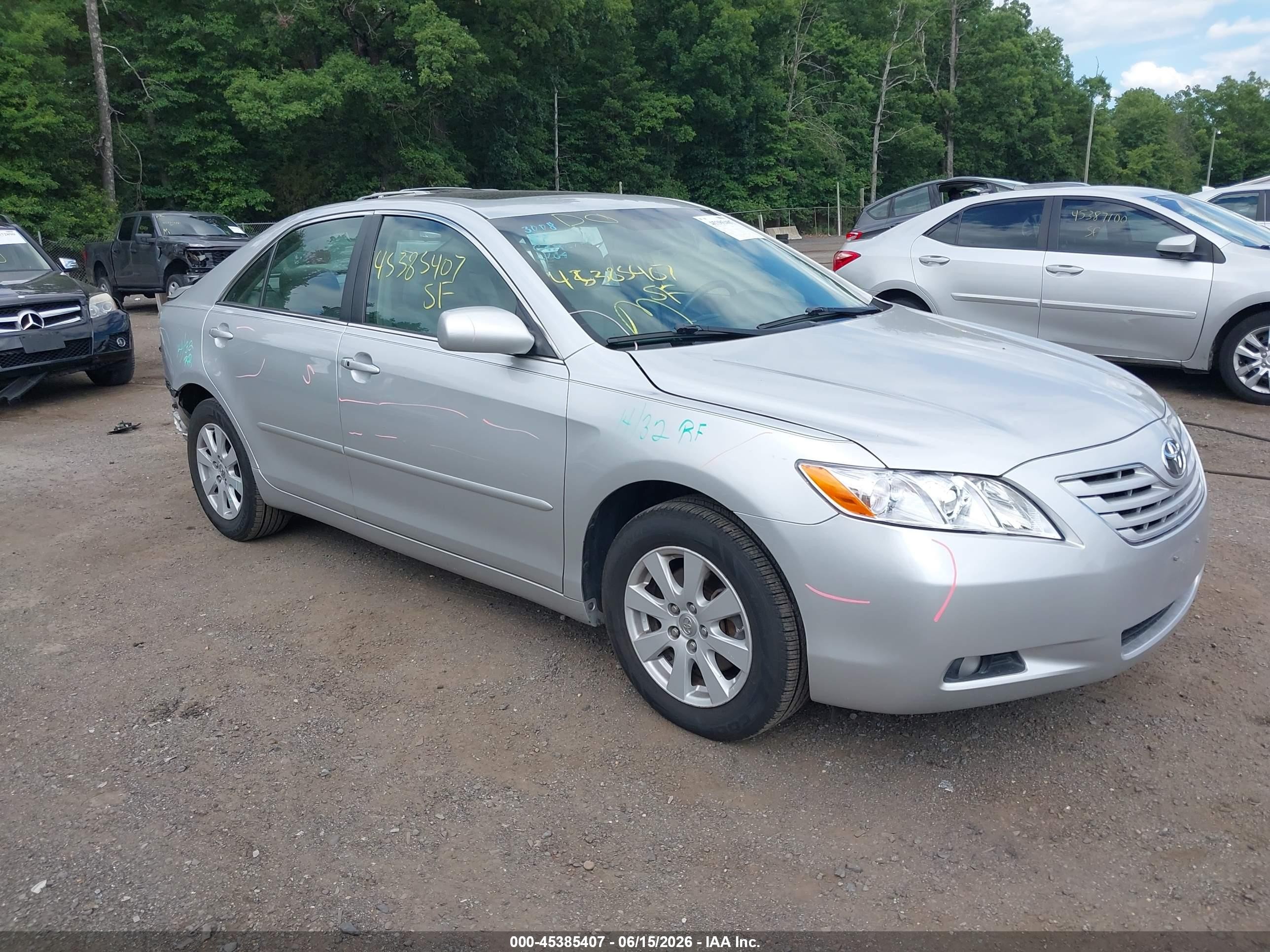 2009 Toyota Camry Xle V6 Silver vin: 4T1BK46K99U595449