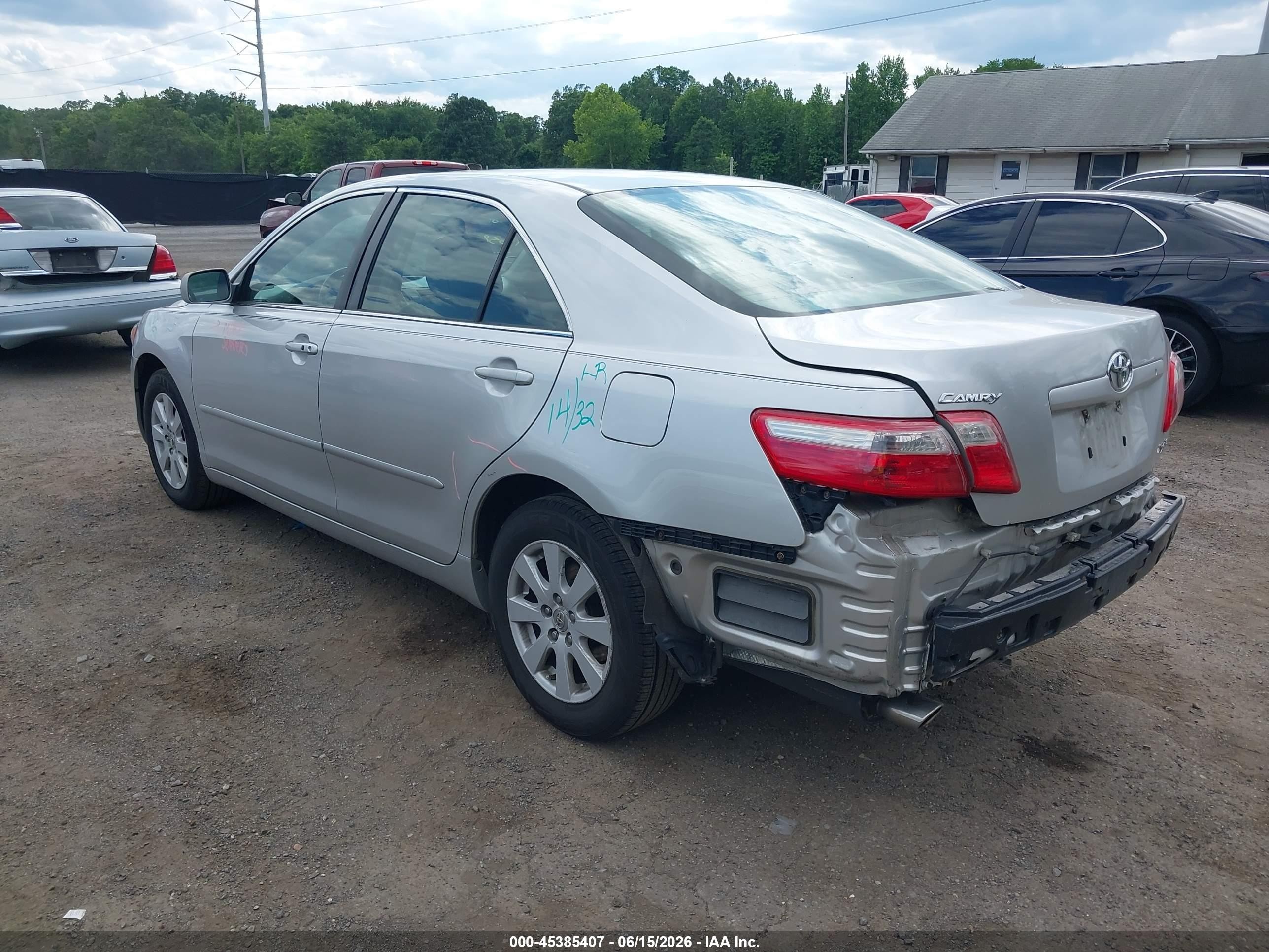 2009 Toyota Camry Xle V6 Silver vin: 4T1BK46K99U595449