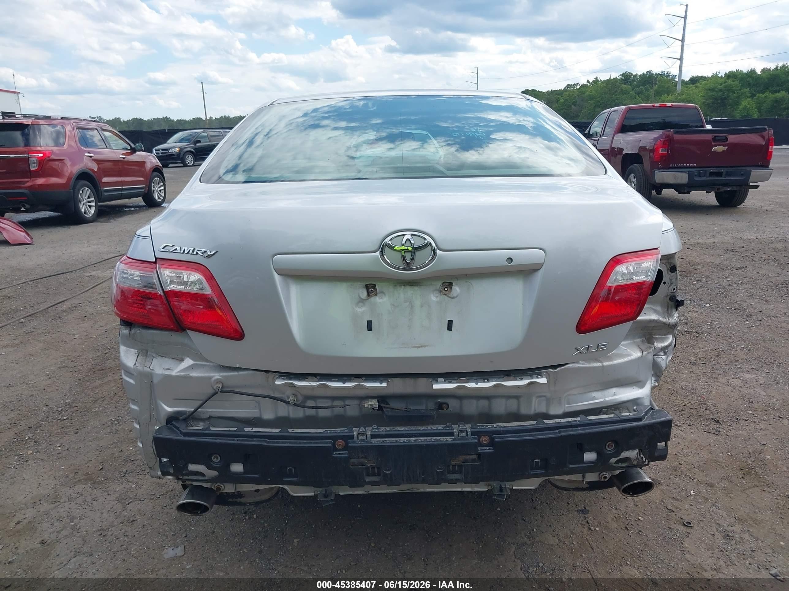 2009 Toyota Camry Xle V6 Silver vin: 4T1BK46K99U595449