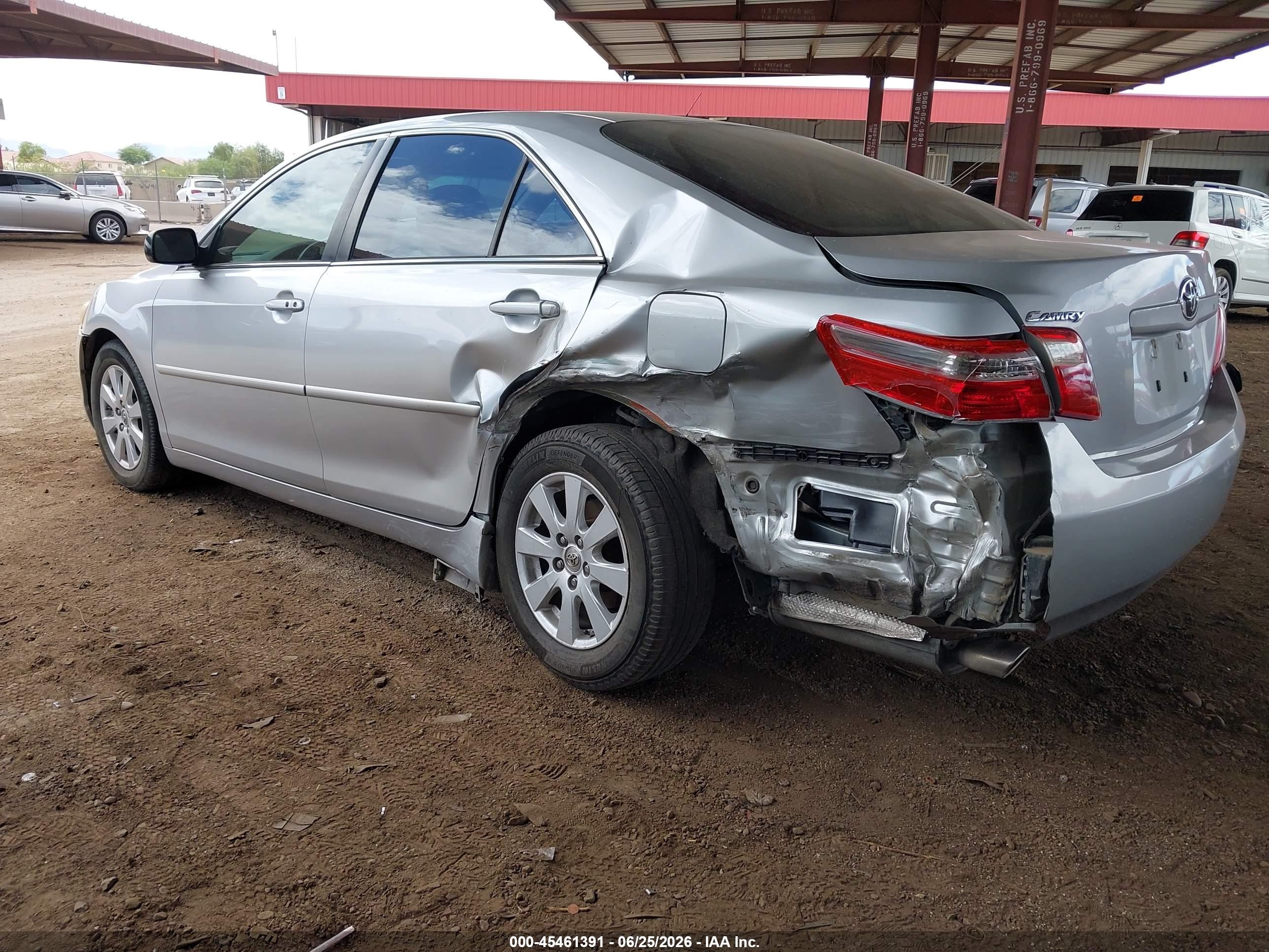 2007 Toyota Camry Xle V6 Silver vin: 4T1BK46KX7U009774