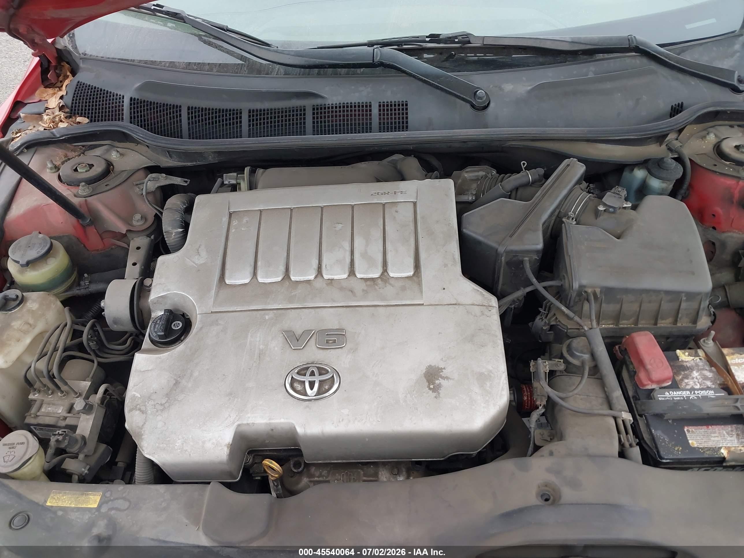 2007 Toyota Camry Le V6 Красный vin: 4T1BK46KX7U021651