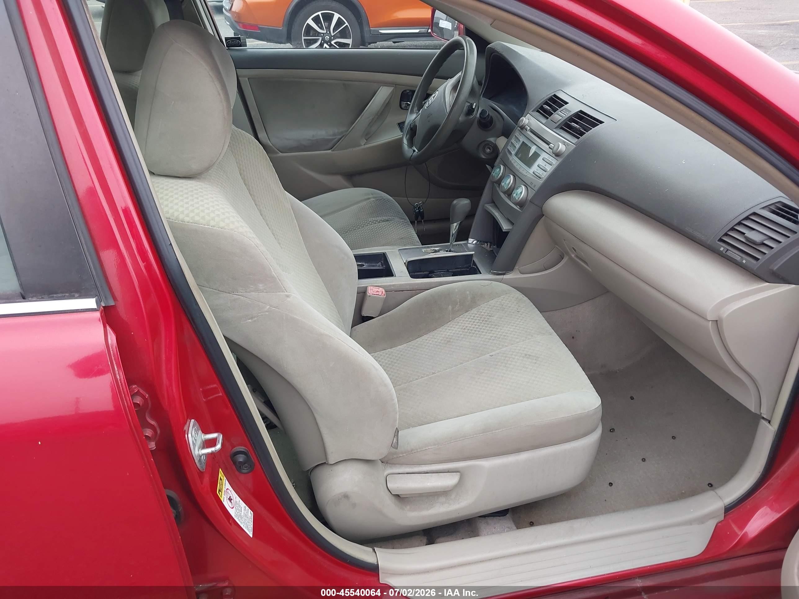 2007 Toyota Camry Le V6 Красный vin: 4T1BK46KX7U021651