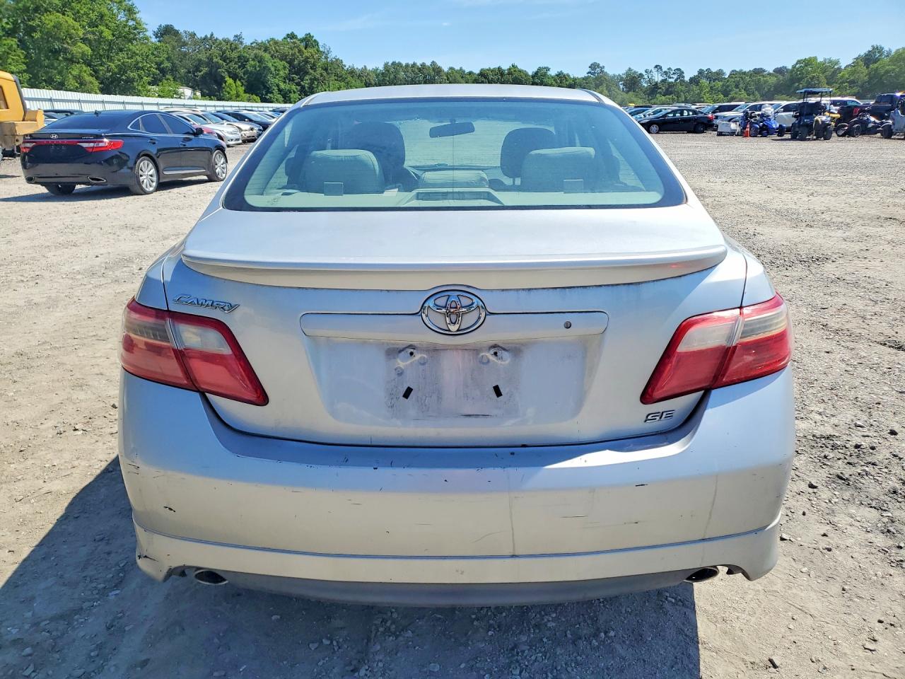 2007 Toyota Camry Se V6 Silver vin: 4T1BK46KX7U045142