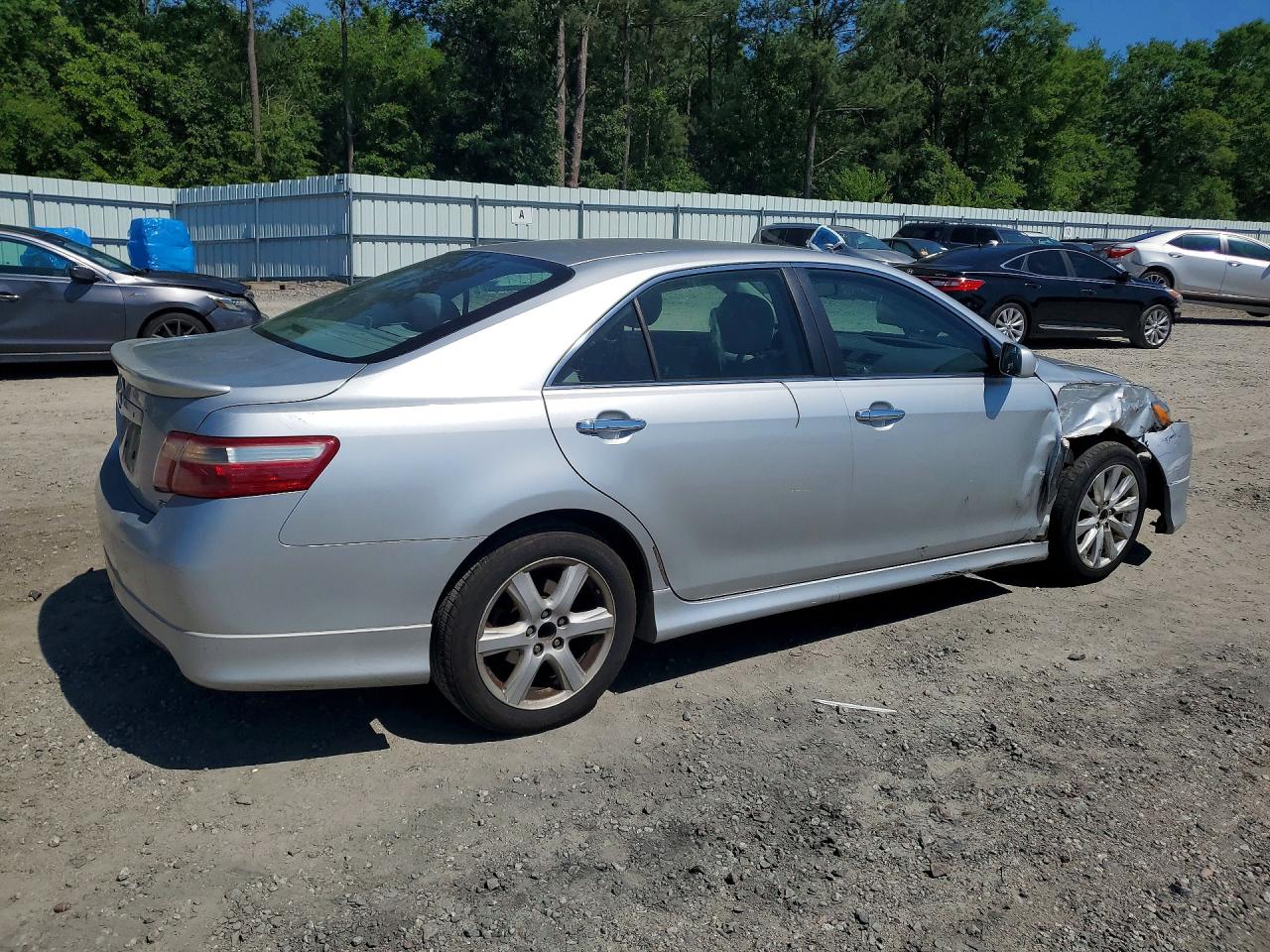 2007 Toyota Camry Se V6 Silver vin: 4T1BK46KX7U045142