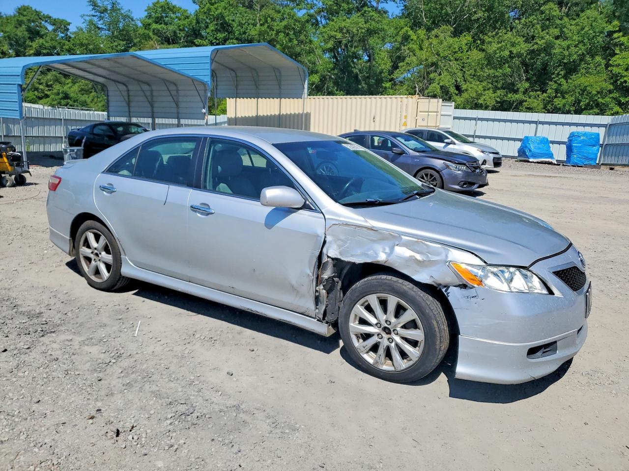 2007 Toyota Camry Se V6 Silver vin: 4T1BK46KX7U045142