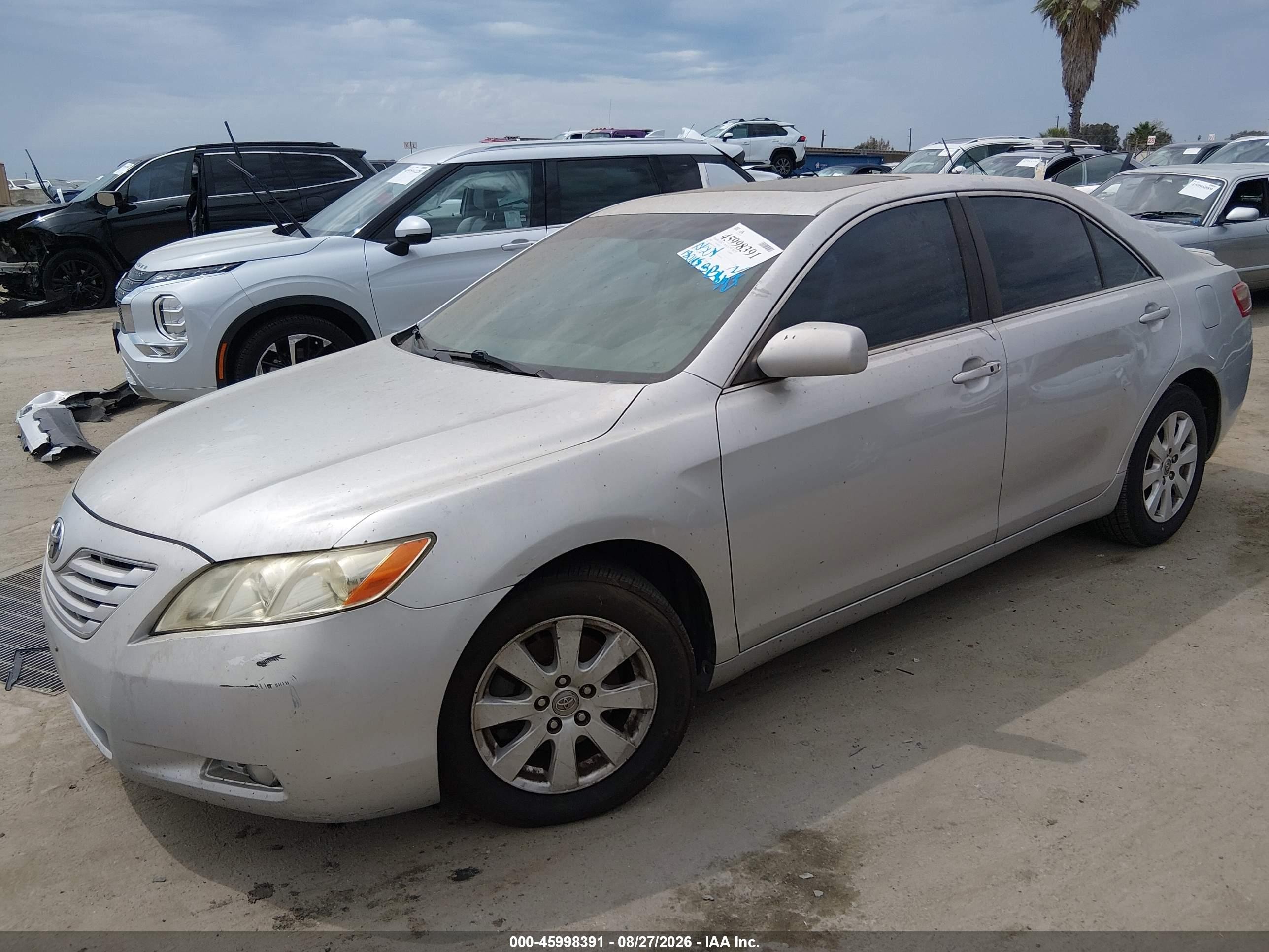 2007 Toyota Camry Xle V6 Gray vin: 4T1BK46KX7U052222
