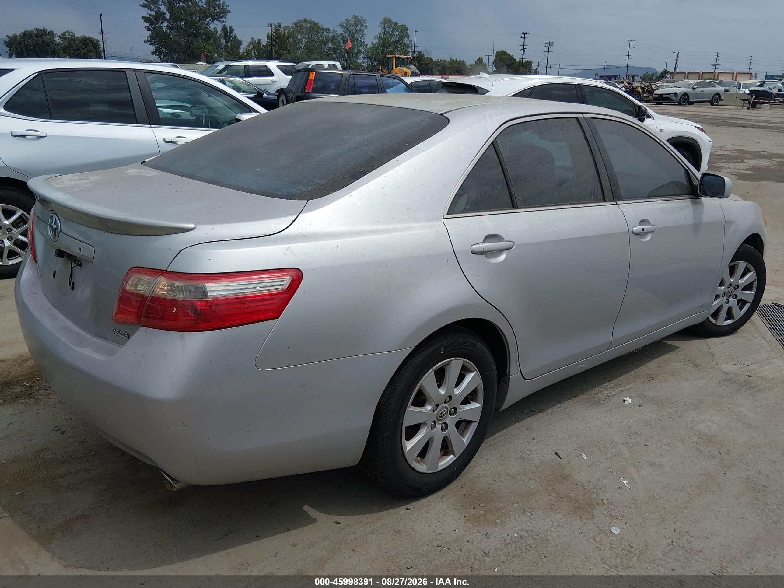 2007 Toyota Camry Xle V6 Gray vin: 4T1BK46KX7U052222