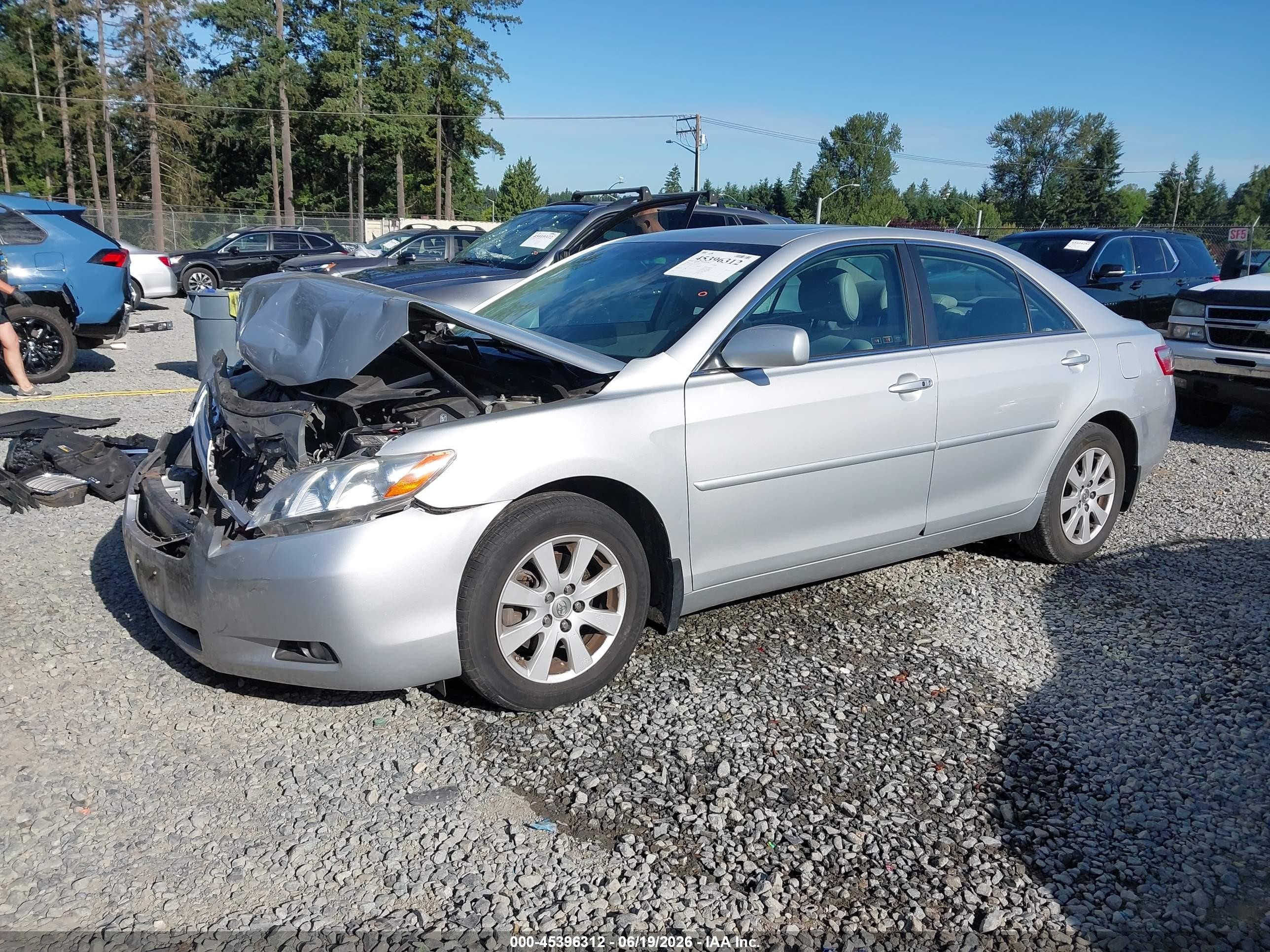 2007 Toyota Camry Xle V6 Silver vin: 4T1BK46KX7U505416