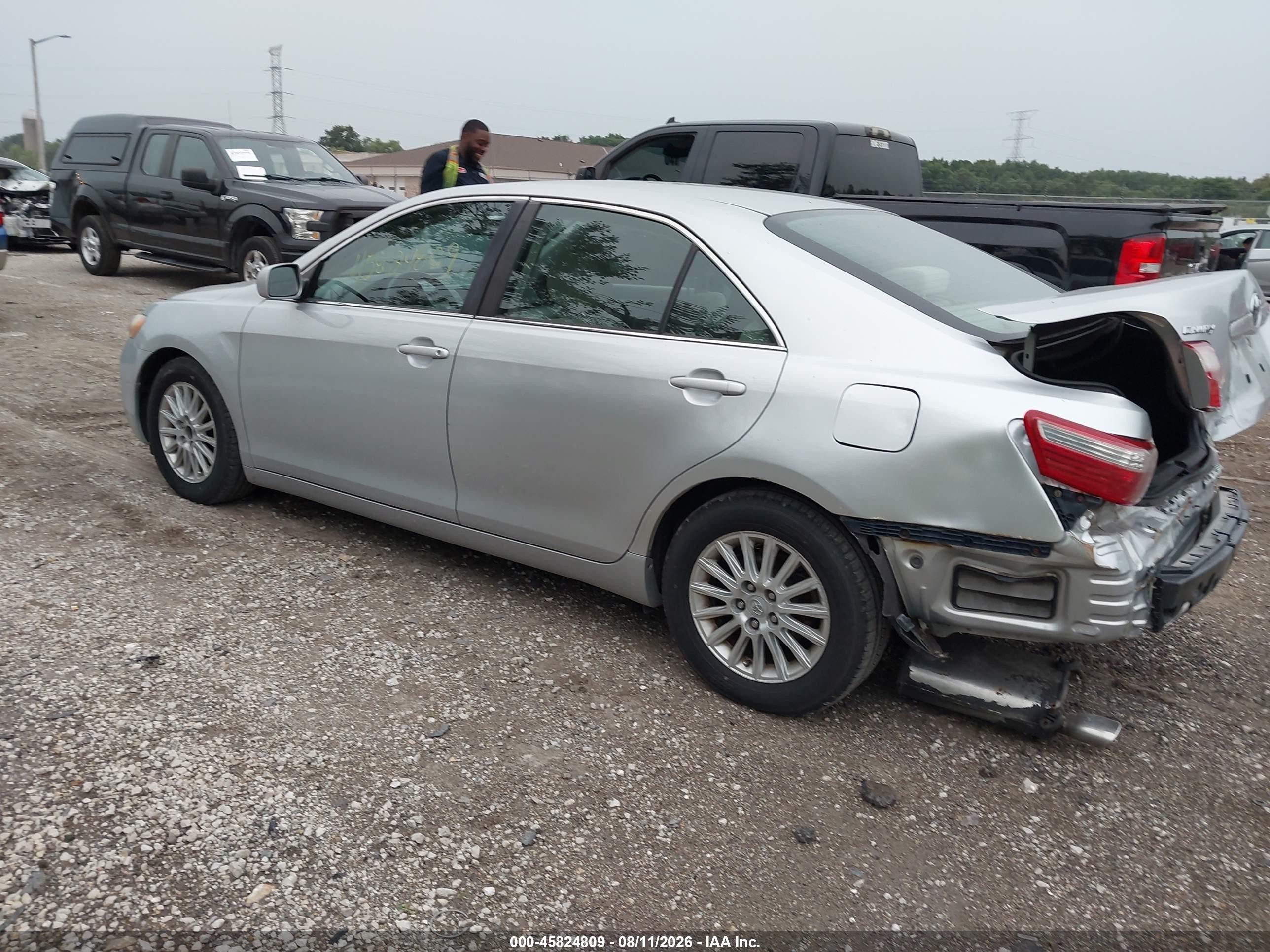 2007 Toyota Camry Le V6 Silver vin: 4T1BK46KX7U529571