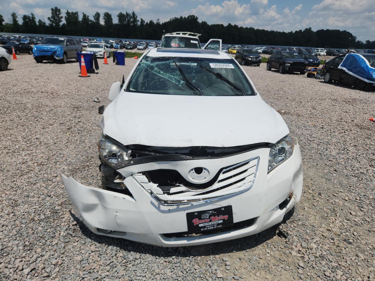 2007 Toyota Camry Xle V6 White vin: 4T1BK46KX7U537962