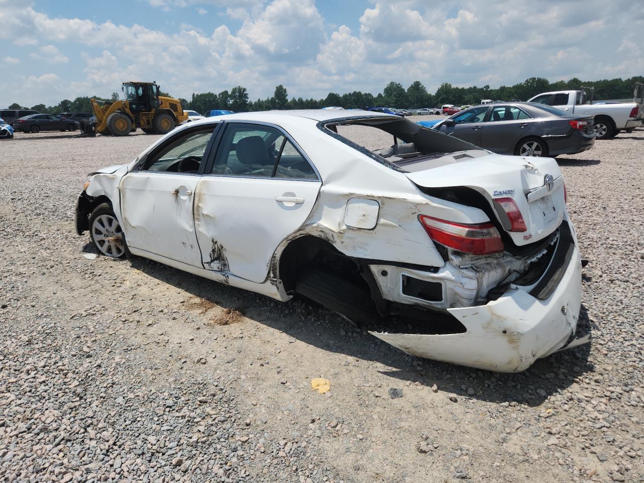 2007 Toyota Camry Xle V6 White vin: 4T1BK46KX7U537962