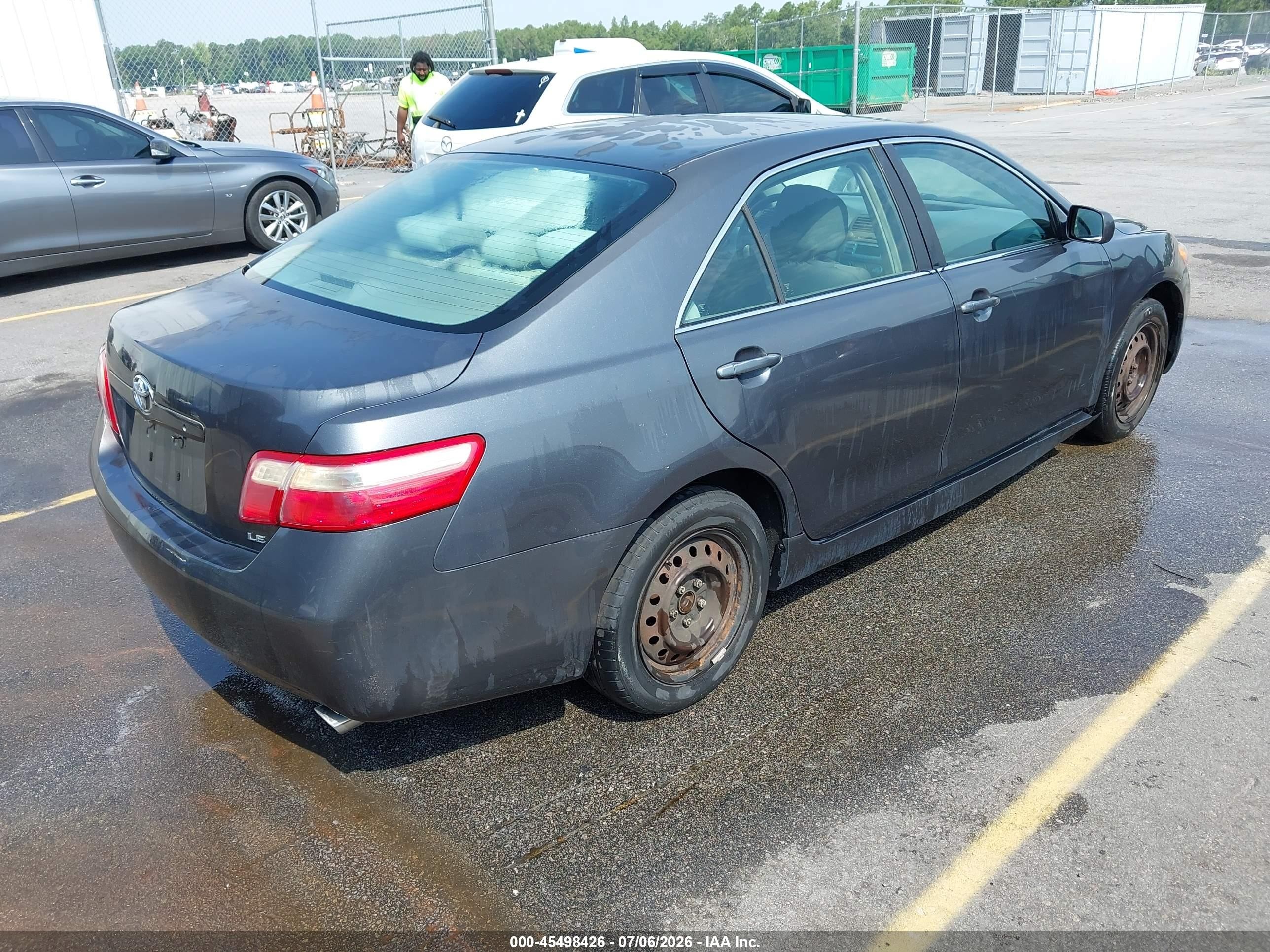 2007 Toyota Camry Le V6 Gray vin: 4T1BK46KX7U540201