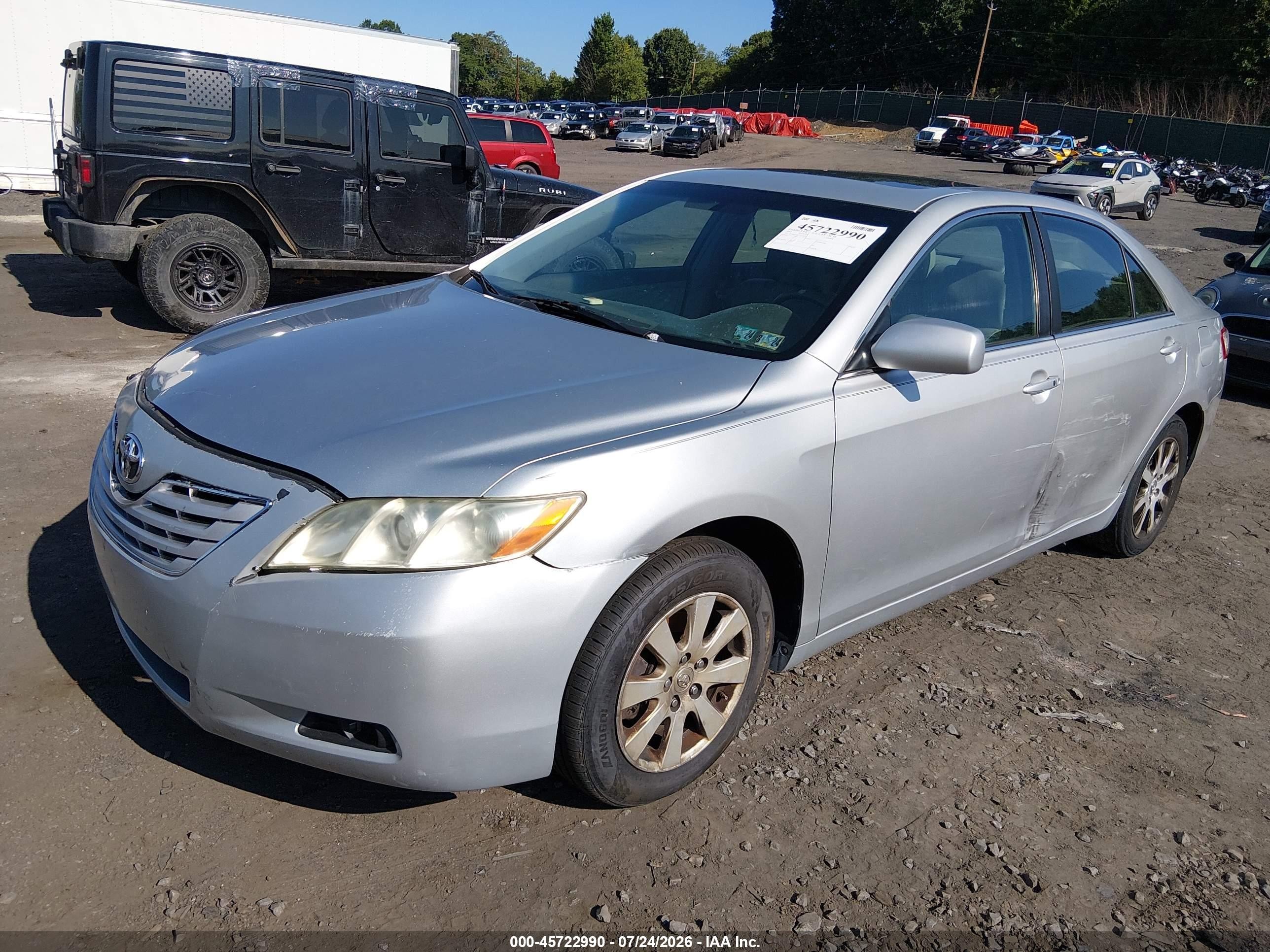 2007 Toyota Camry Xle V6 Серебряный vin: 4T1BK46KX7U558732
