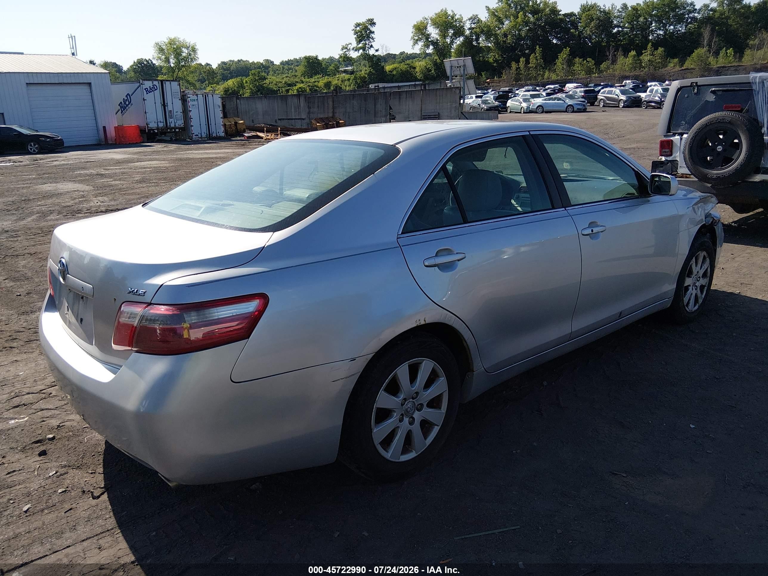 2007 Toyota Camry Xle V6 Серебряный vin: 4T1BK46KX7U558732