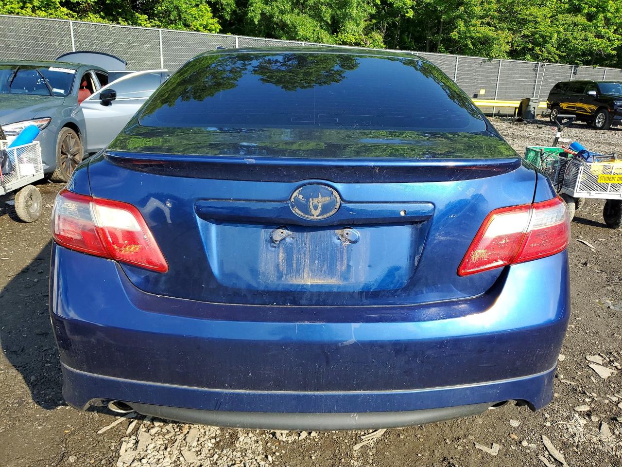 2008 Toyota Camry Se V6 Blue vin: 4T1BK46KX8U058667