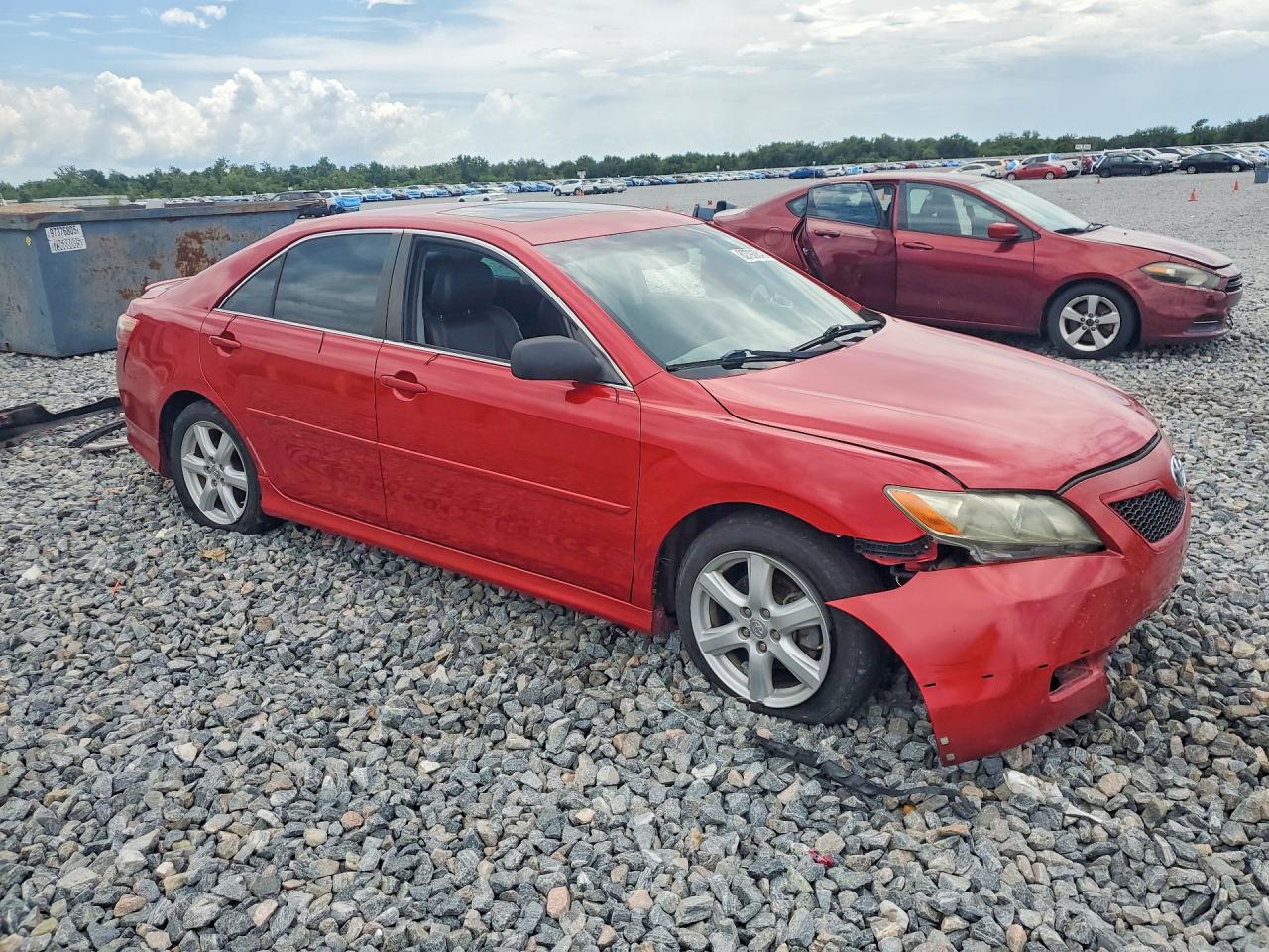 2008 Toyota Camry Se V6 Красный vin: 4T1BK46KX8U066736