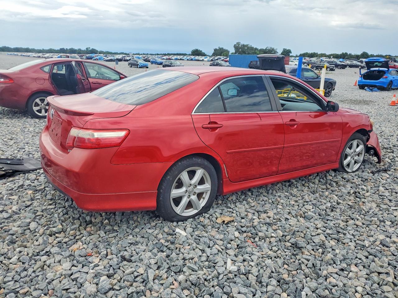 2008 Toyota Camry Se V6 Красный vin: 4T1BK46KX8U066736