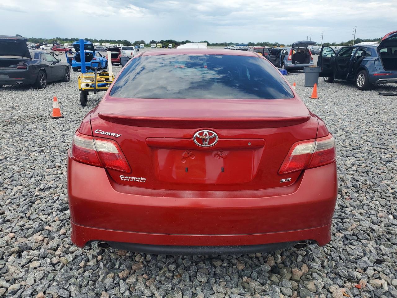 2008 Toyota Camry Se V6 Красный vin: 4T1BK46KX8U066736