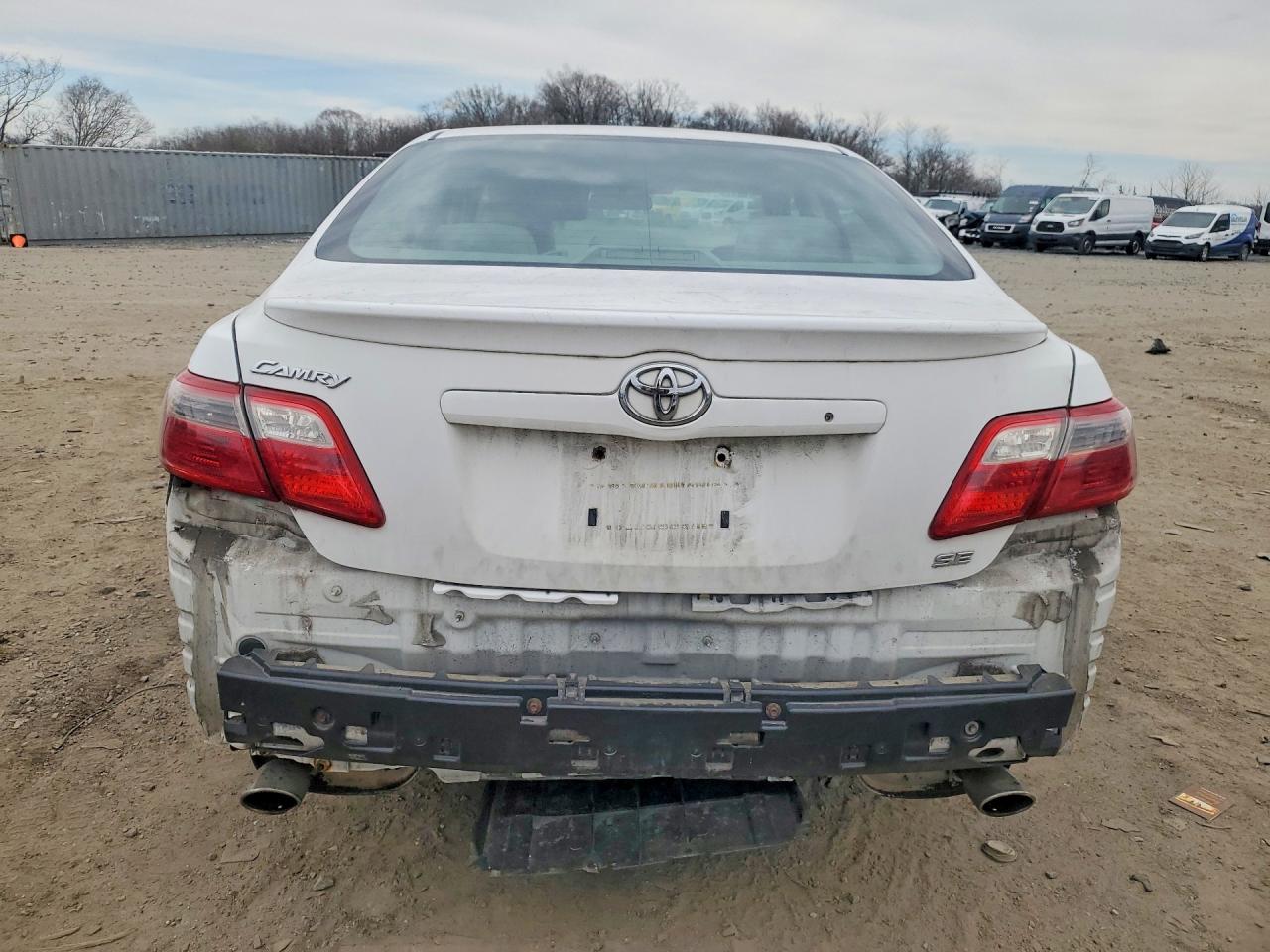 2008 Toyota Camry Se V6 White vin: 4T1BK46KX8U562720