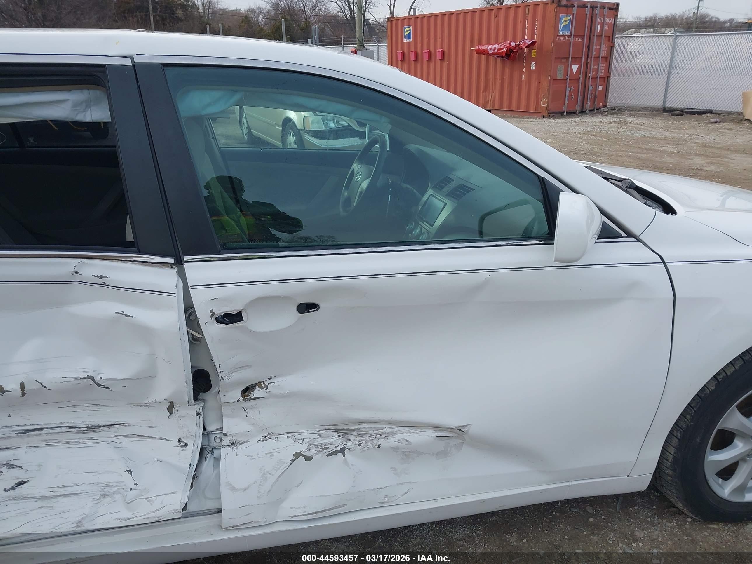 2008 Toyota Camry Le V6 White vin: 4T1BK46KX8U566296