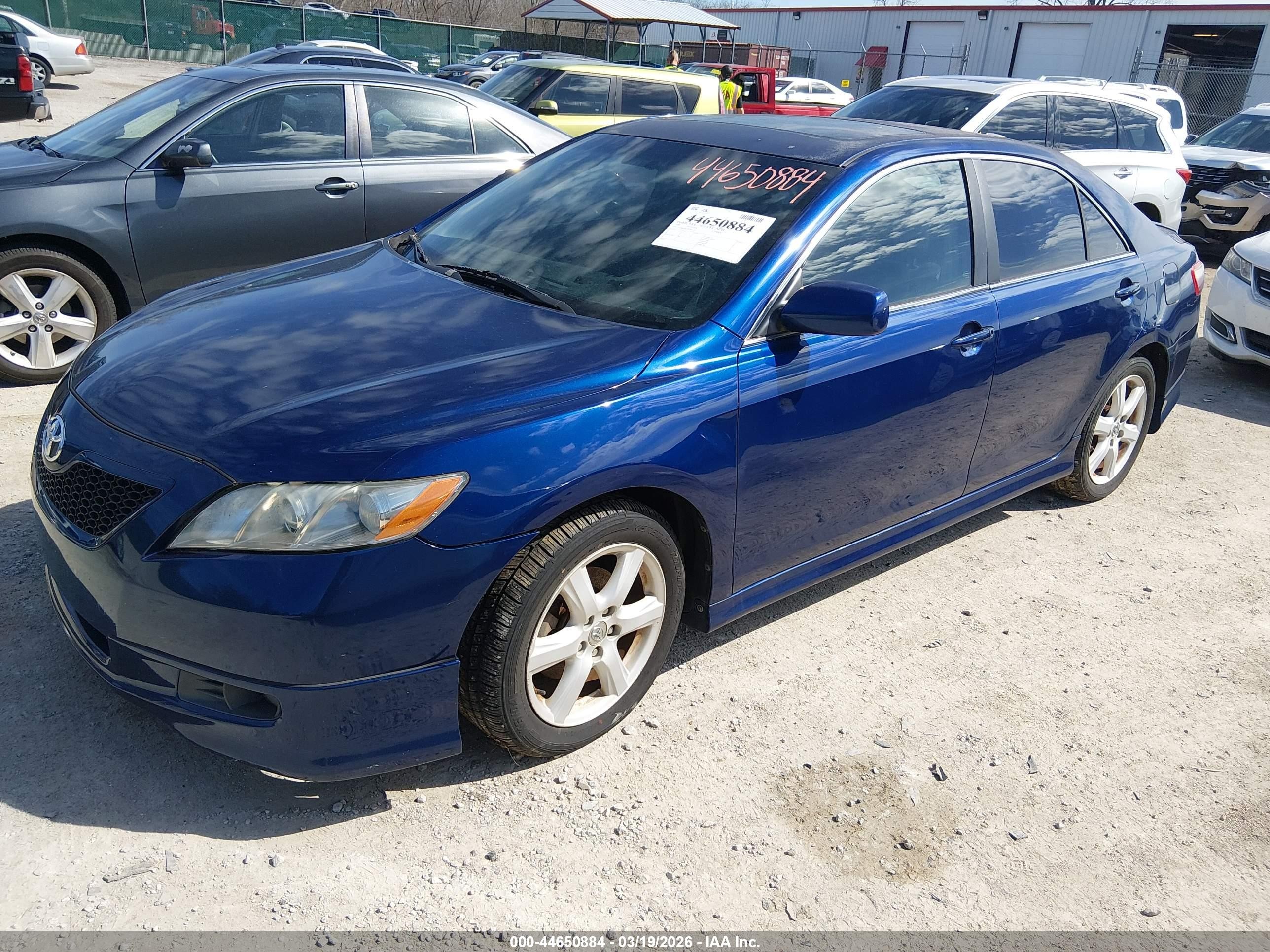 2009 Toyota Camry Se V6 Blue vin: 4T1BK46KX9U087555