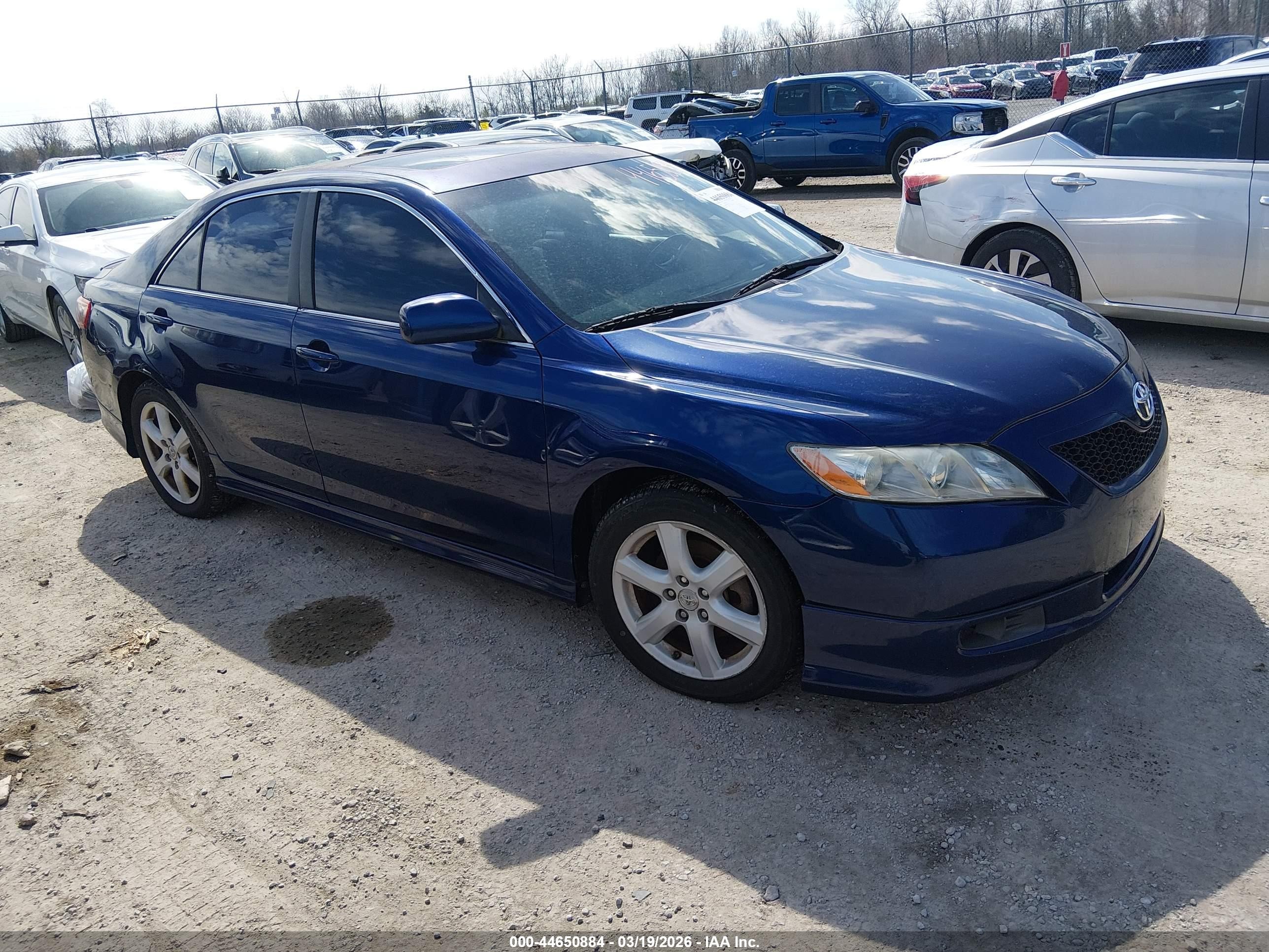 2009 Toyota Camry Se V6 Blue vin: 4T1BK46KX9U087555