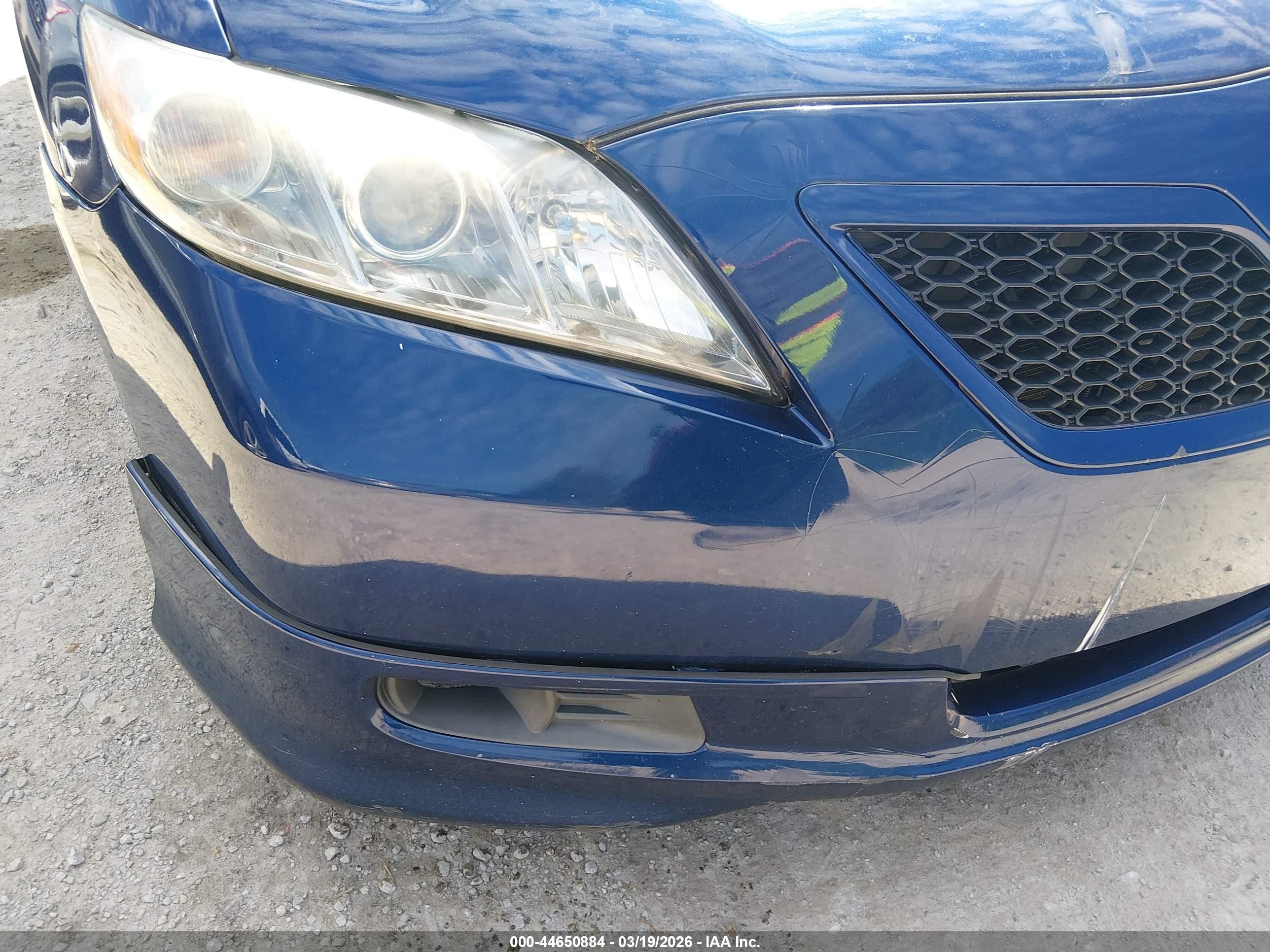 2009 Toyota Camry Se V6 Blue vin: 4T1BK46KX9U087555