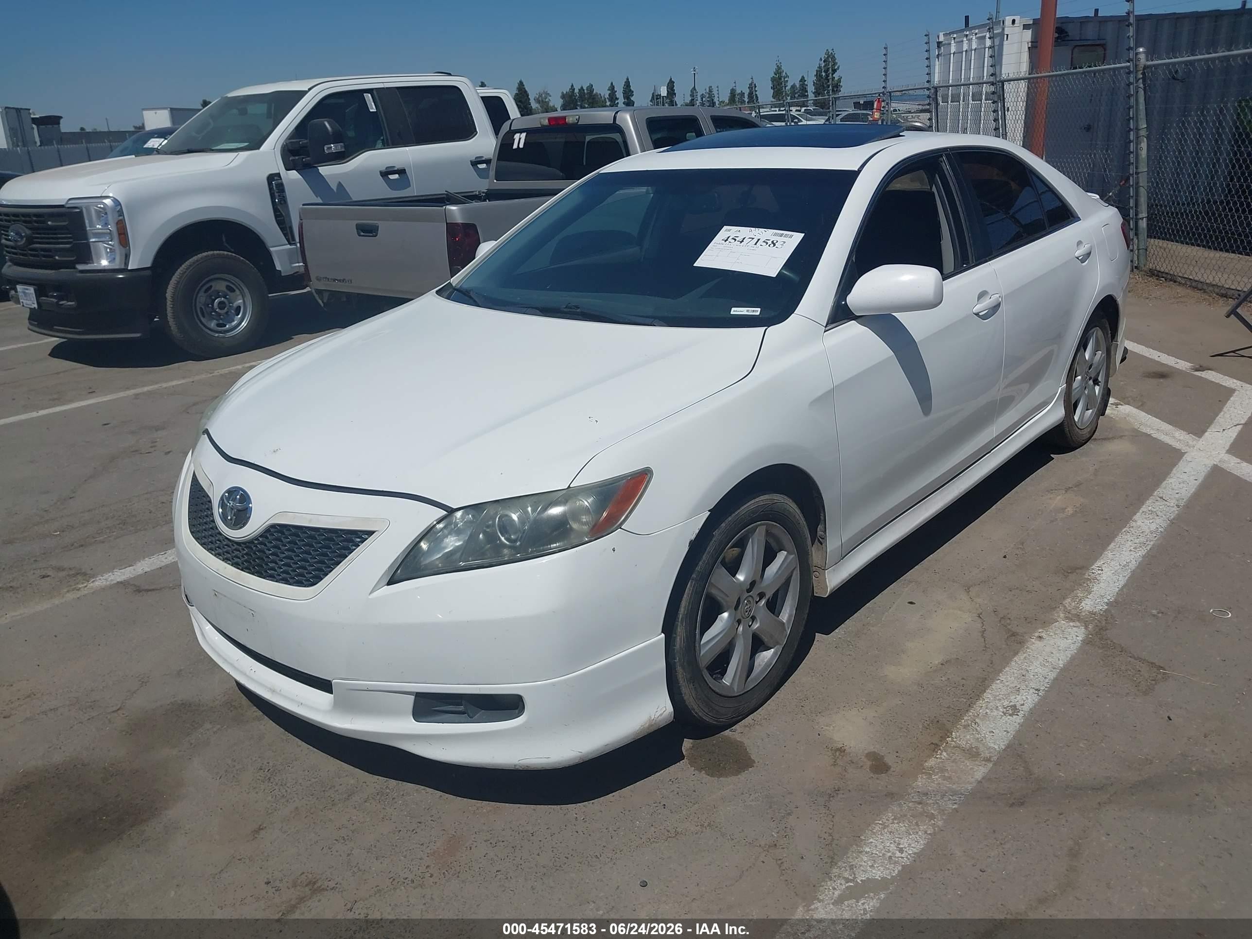 2009 Toyota Camry Se V6 Белый vin: 4T1BK46KX9U586730