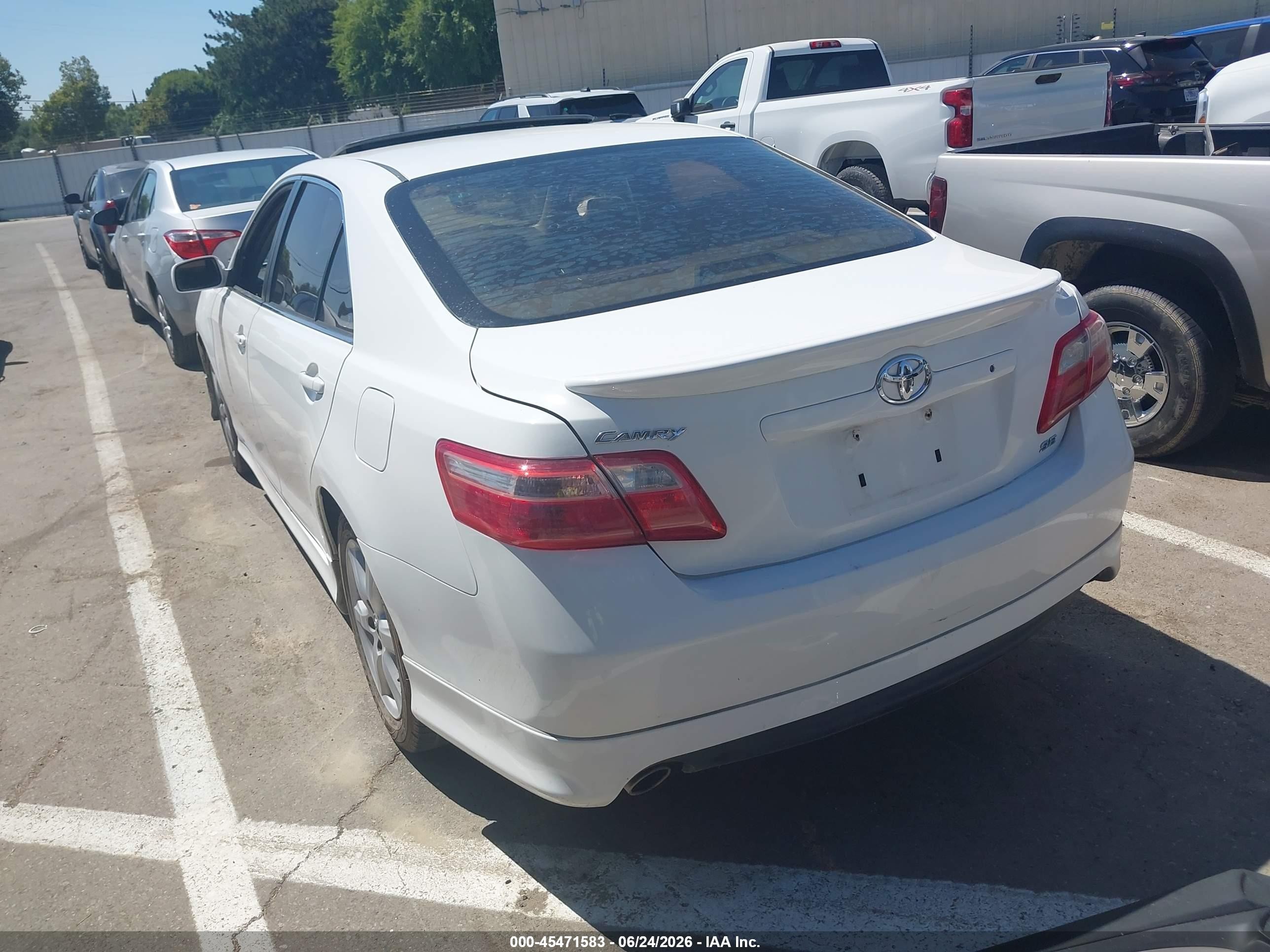 2009 Toyota Camry Se V6 Белый vin: 4T1BK46KX9U586730