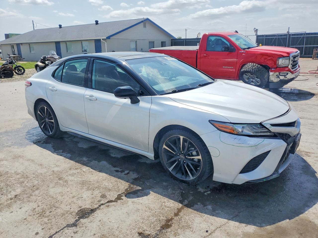 2019 Toyota Camry Xse V6 White vin: 4T1BZ1HK3KU024276