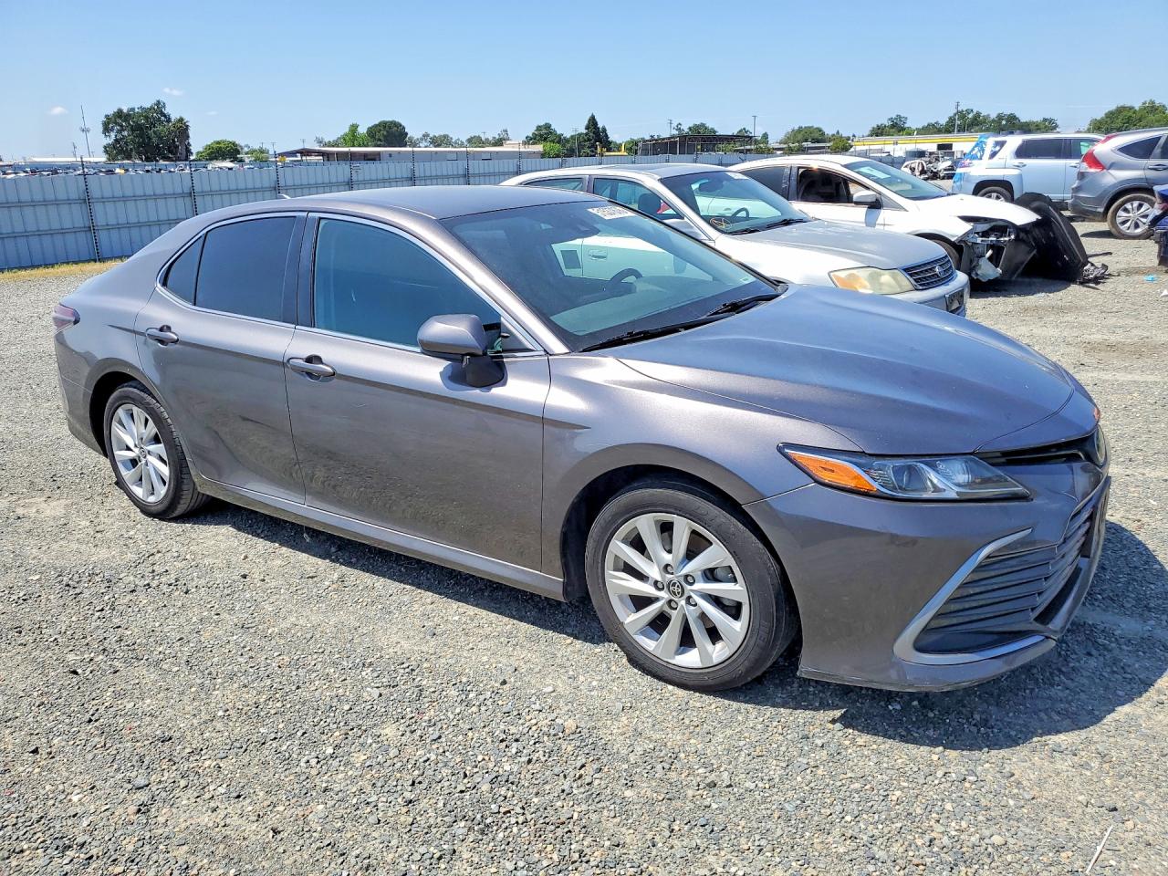 2021 Toyota Camry Le Gray vin: 4T1C11AK2MU428890