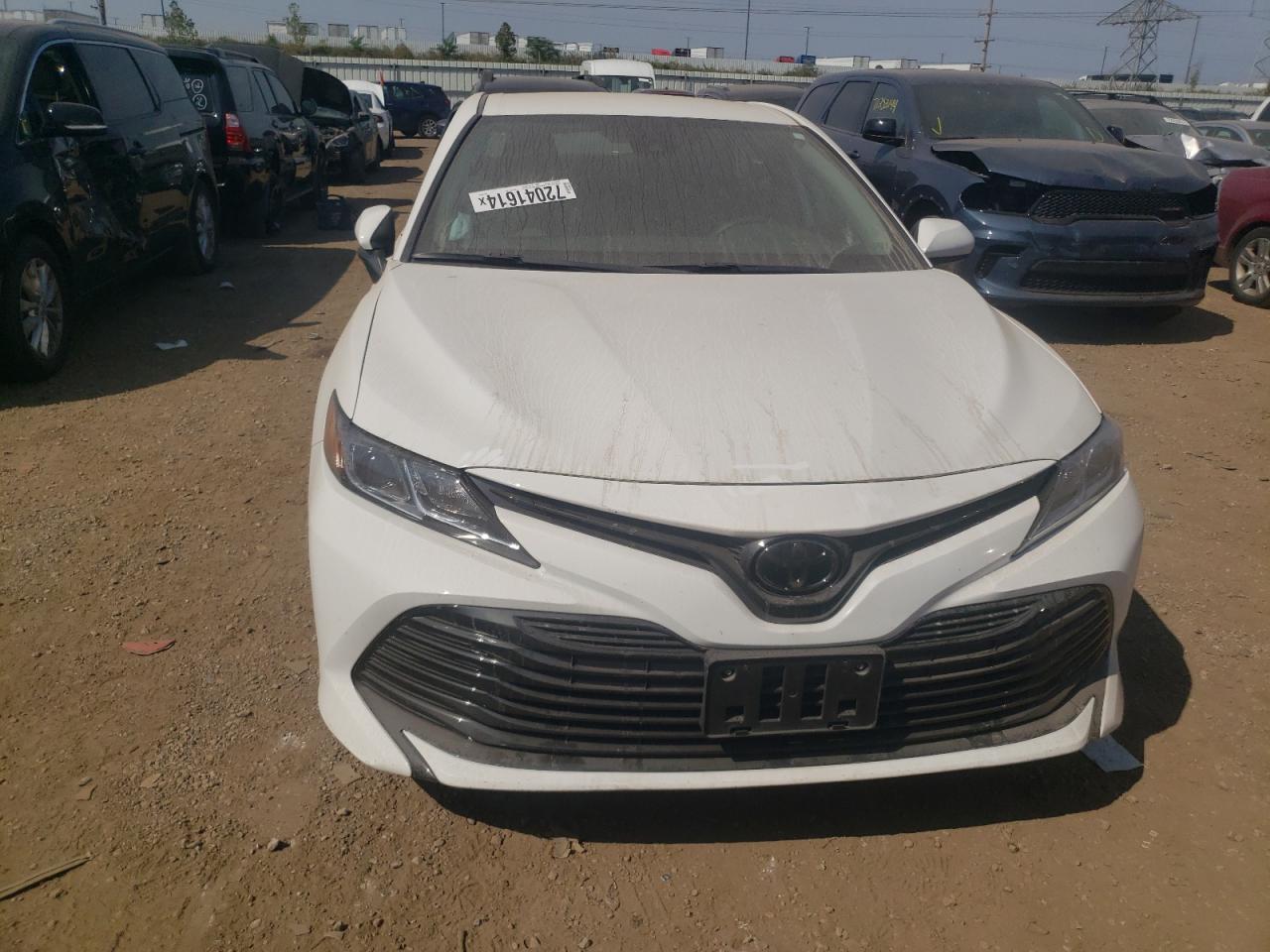 2020 Toyota Camry Le White vin: 4T1C11AK3LU994443