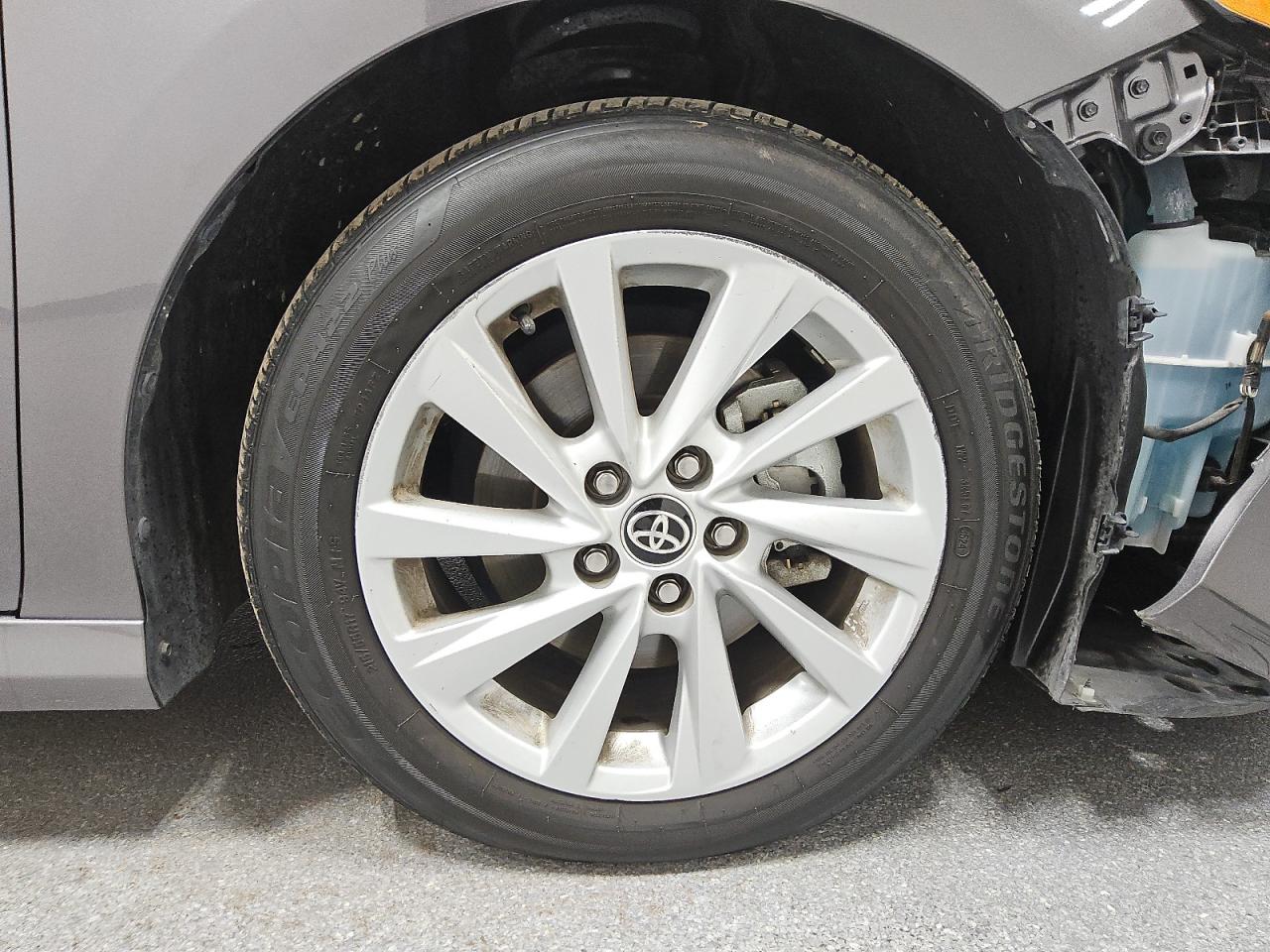 2021 Toyota Camry Le Gray vin: 4T1C11AK3MU602725 Damage: Right Front Wheel, Curb Rash, > 12 Inches