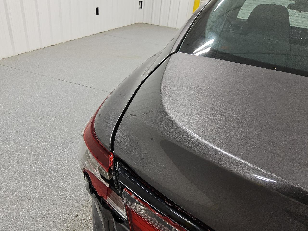 2021 Toyota Camry Le Gray vin: 4T1C11AK3MU602725 Damage: Deck Lid, Dent(S) W/ Paint Dmg, 1 To 2 Inches
