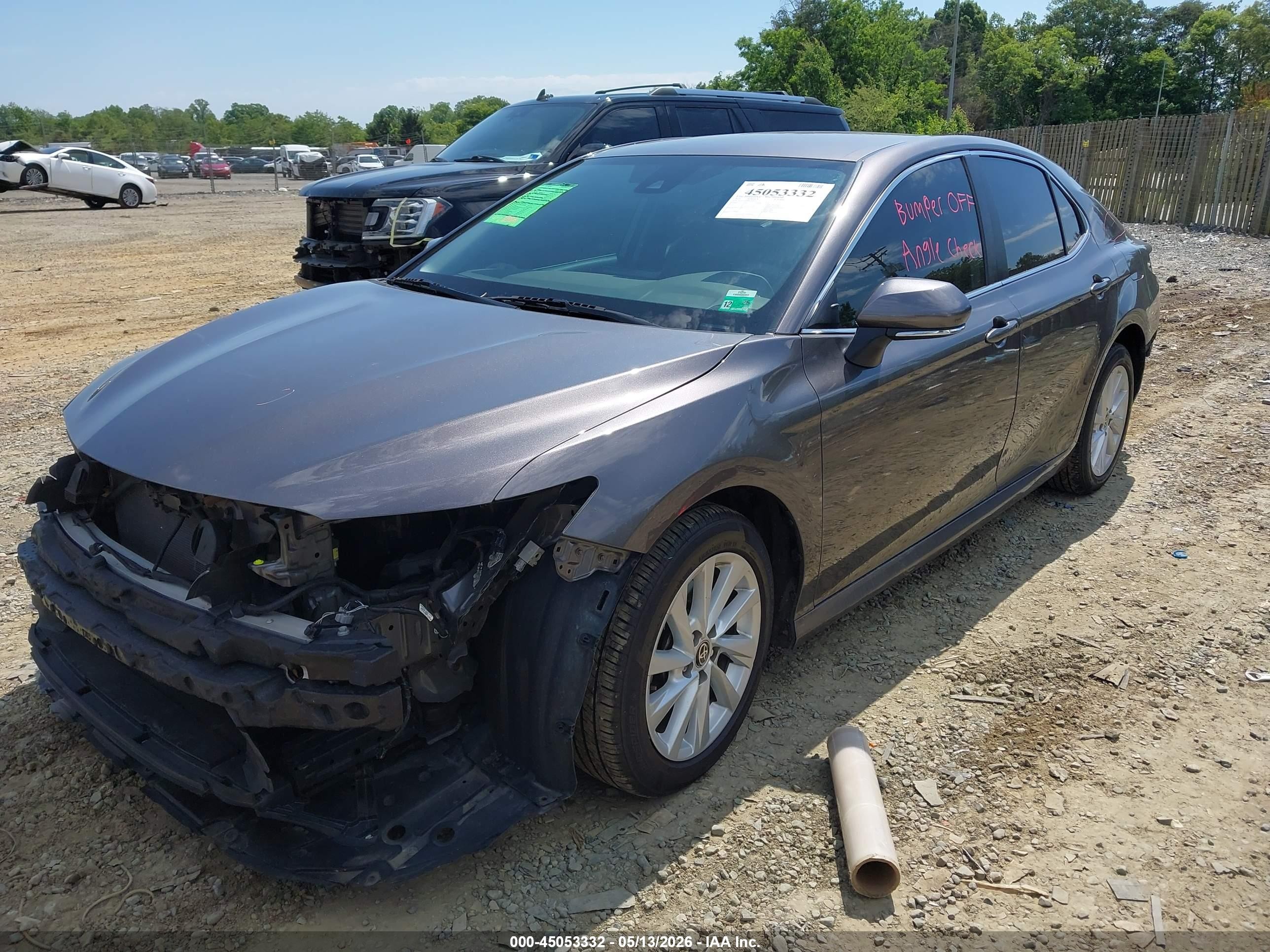 2023 Toyota Camry Le Серый vin: 4T1C11AK4PU748121
