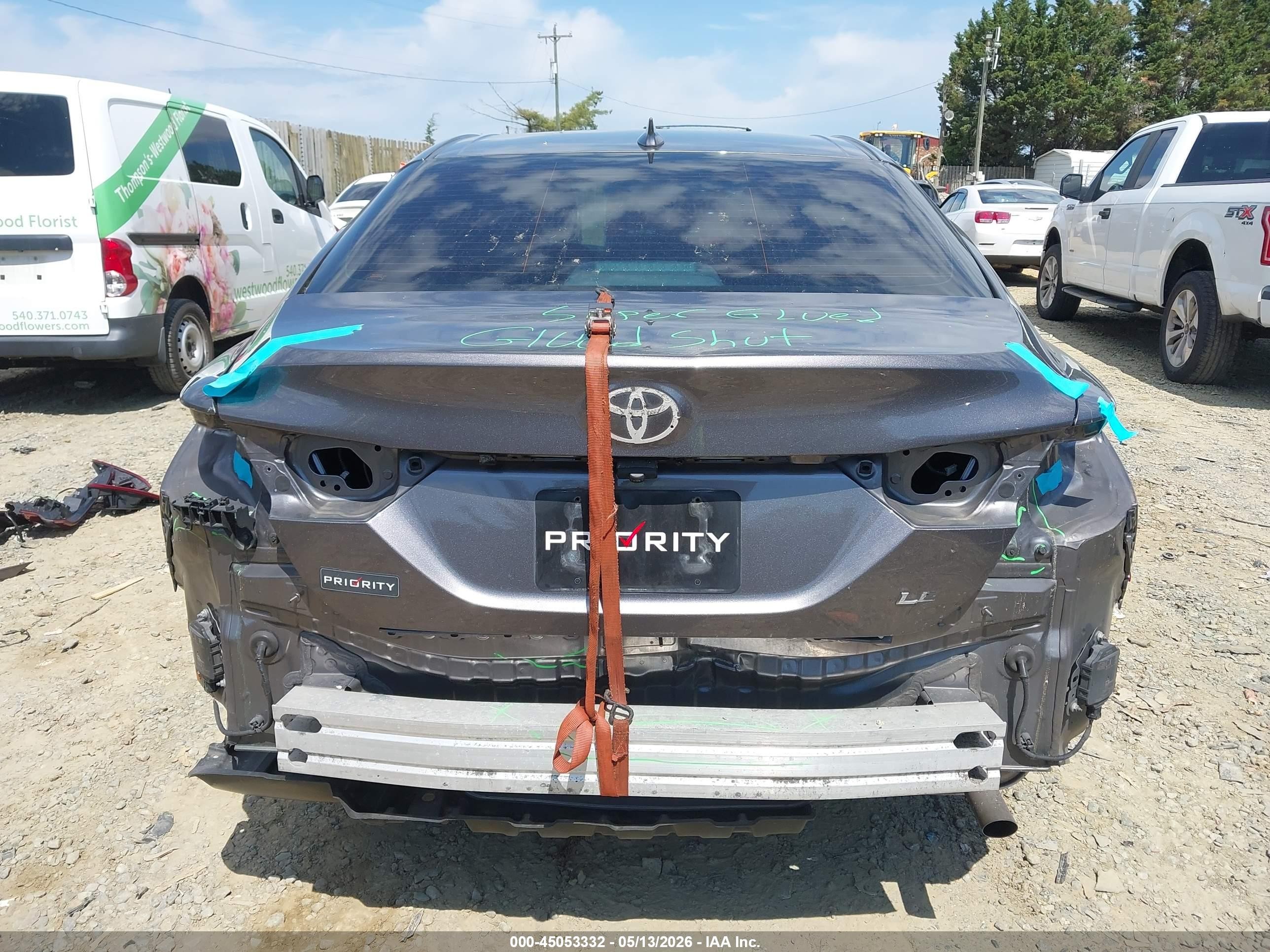 2023 Toyota Camry Le Серый vin: 4T1C11AK4PU748121