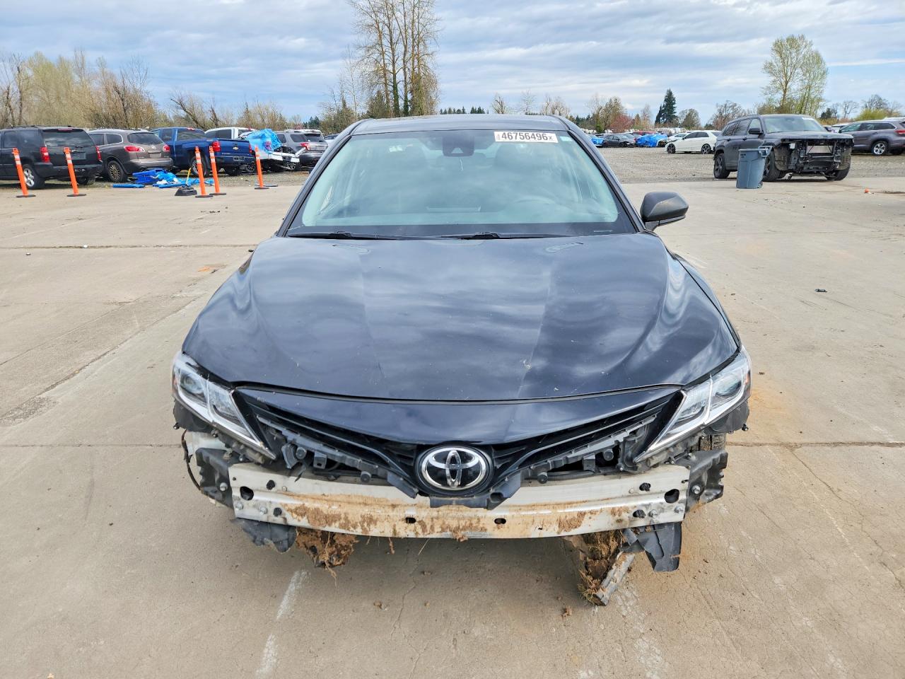 2022 Toyota Camry Le Black vin: 4T1C11AK7NU617410